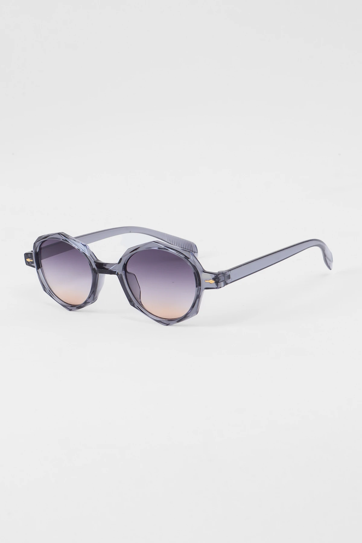 Yuli Kristal Kesim Kemik Güneş Gözlüğü - Gri