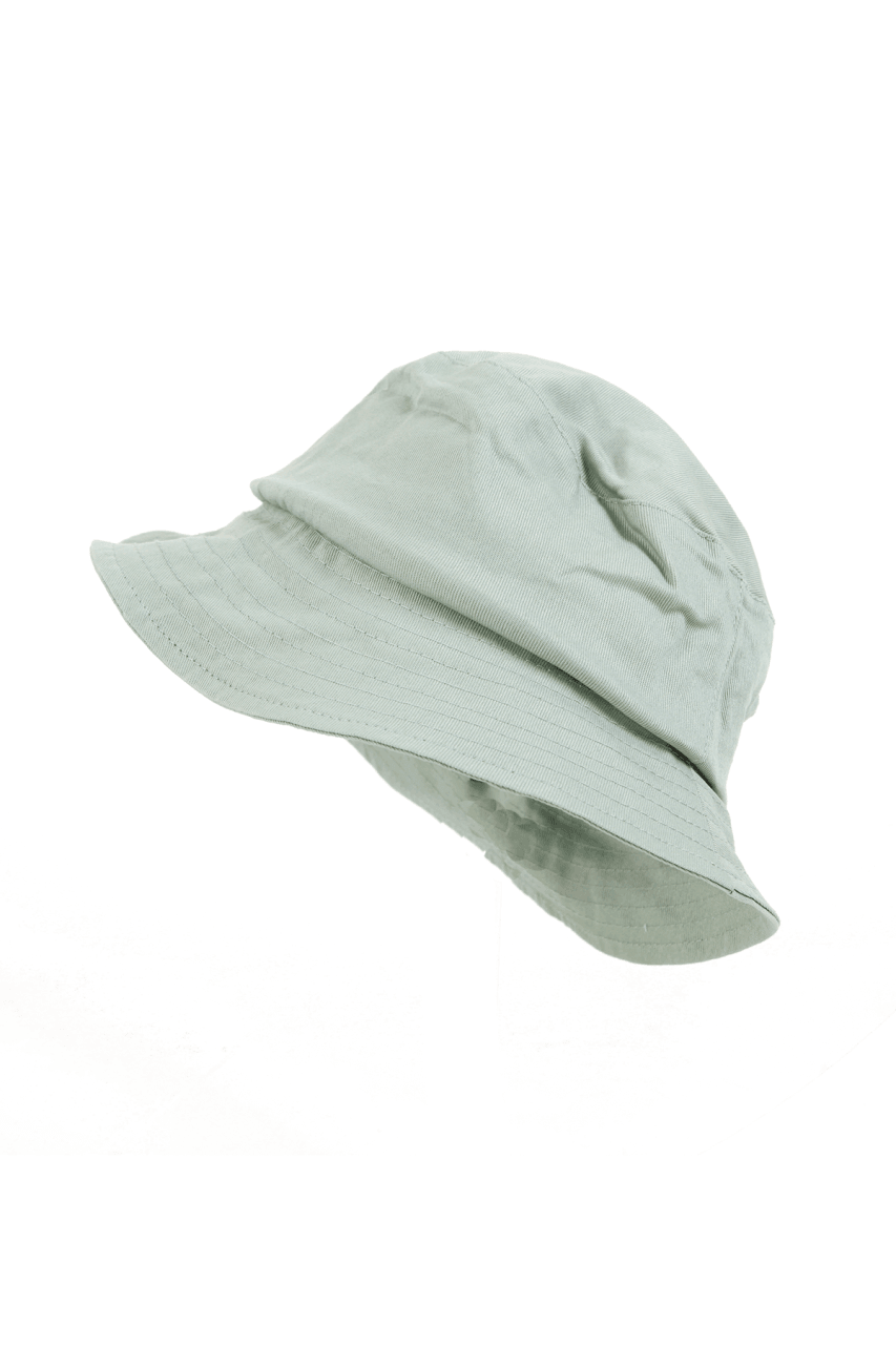 Mint Balıkçı Kumaş Şapka - Yuvarlak Bucket Şapka