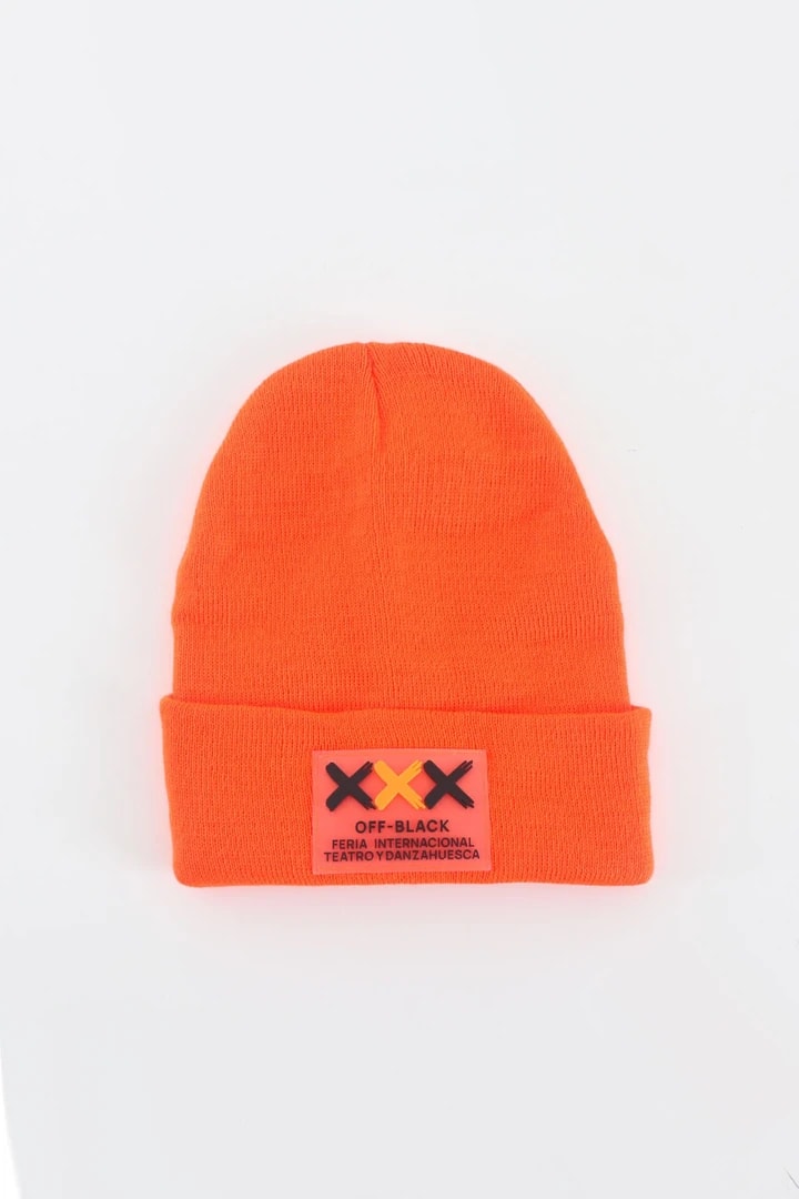 XXX Neon Turuncu Armalı Bere