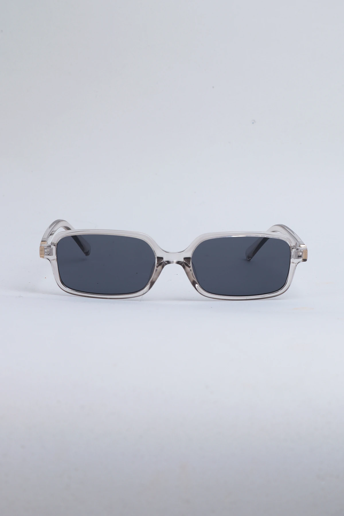 Mino Minimal Dikdörtgen Güneş Gözlüğü - Gri Siyah