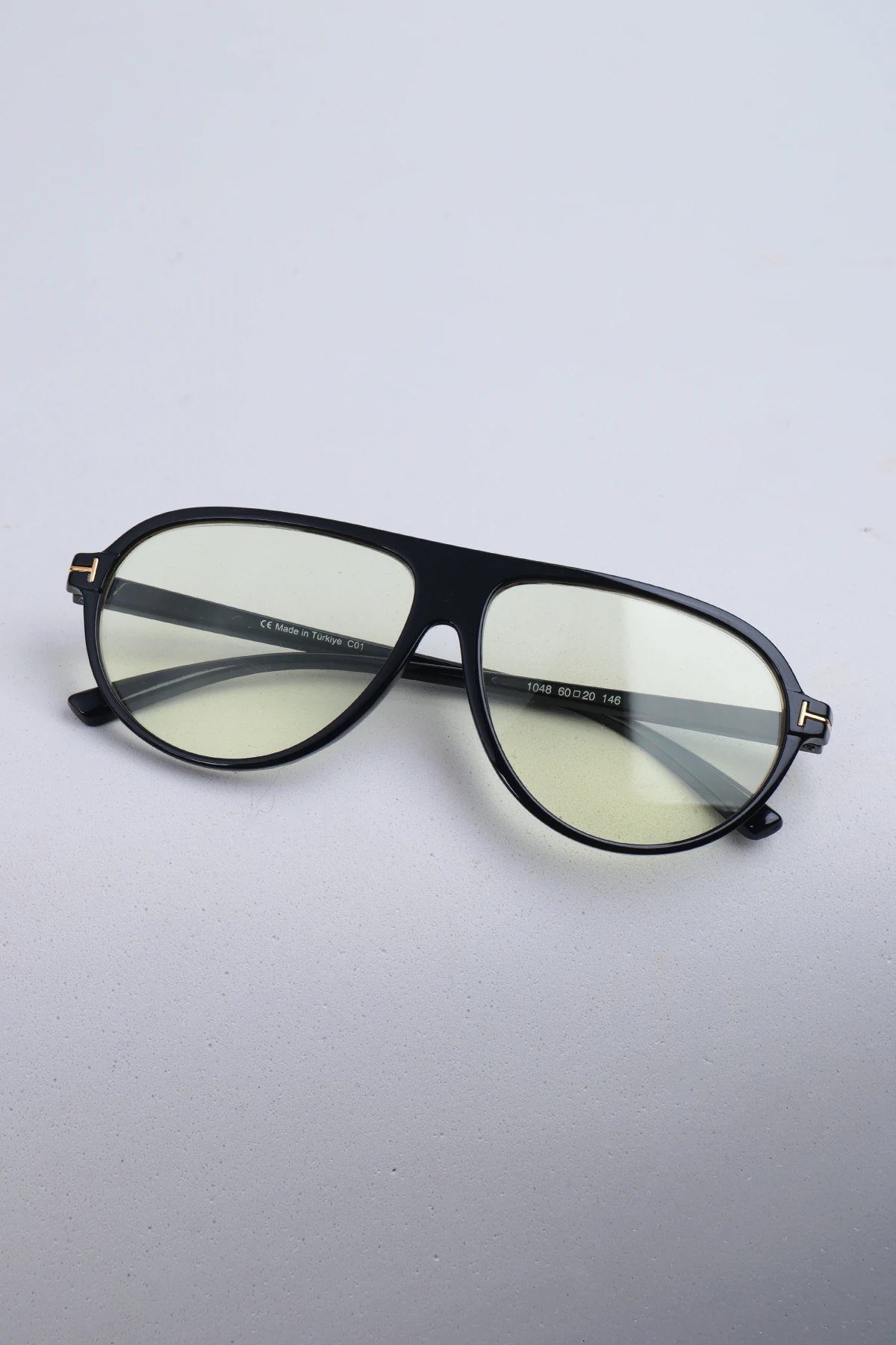 Slate Damla Retro Pilot Unisex Güneş Gözlüğü - Sarı