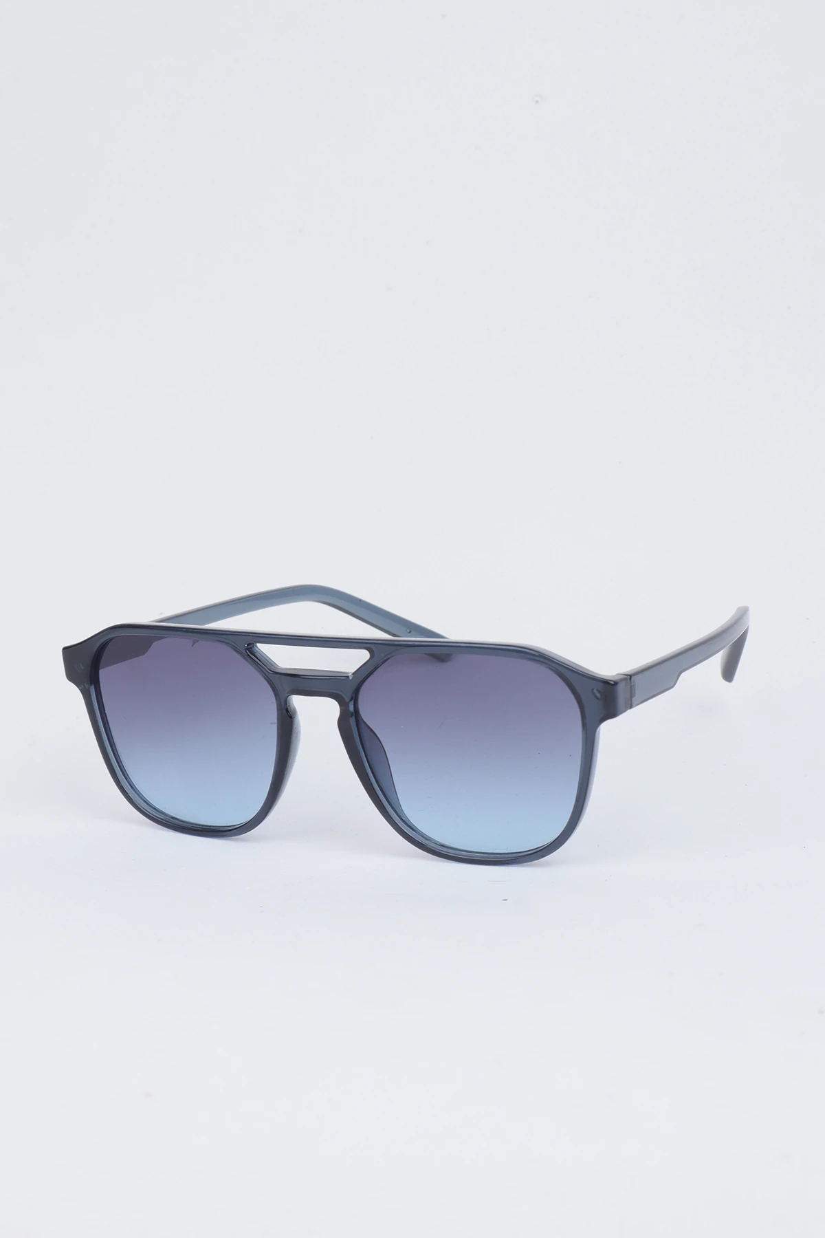 Geometrik Çerçeve Güneş Gözlüğü - Mavi