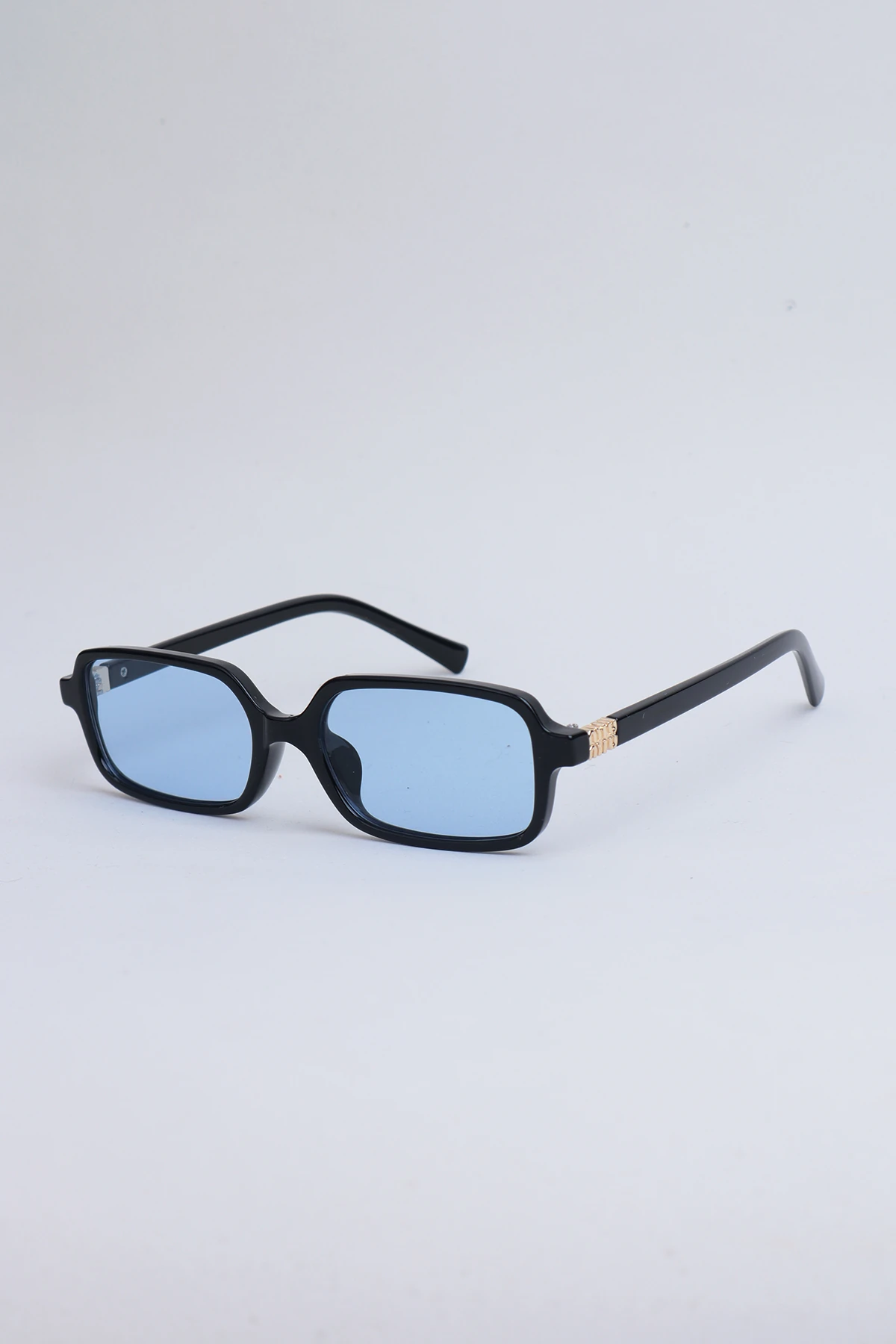 Mino Minimal Dikdörtgen Güneş Gözlüğü - Siyah Mavi