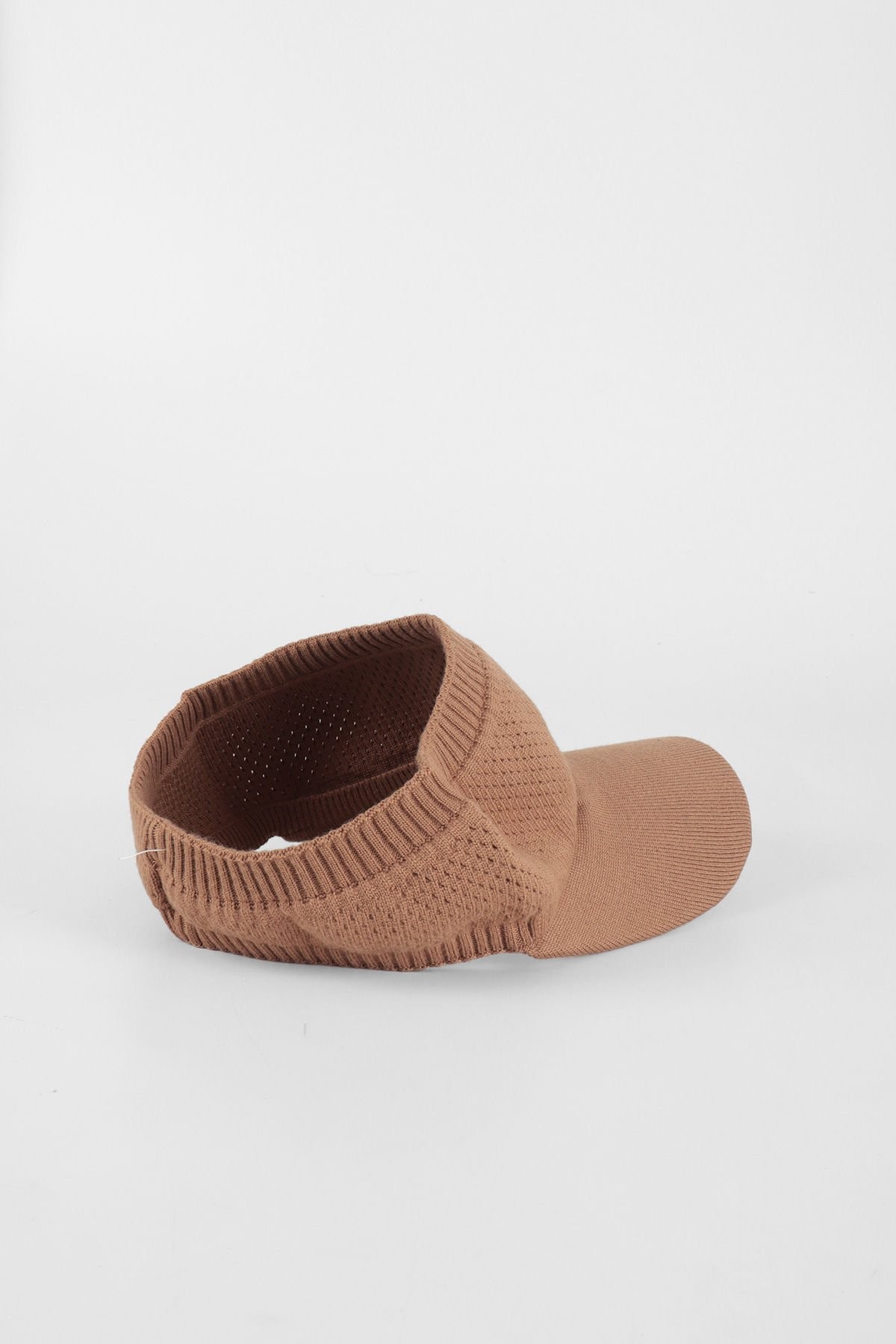 Triko Vizör Tenis Şapka  - Camel