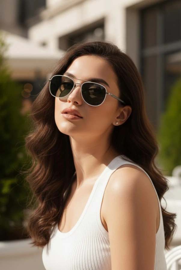 Metal Damla Premium Ultra Esnek / Ultra Hafif - Polarize Cam Yeşil