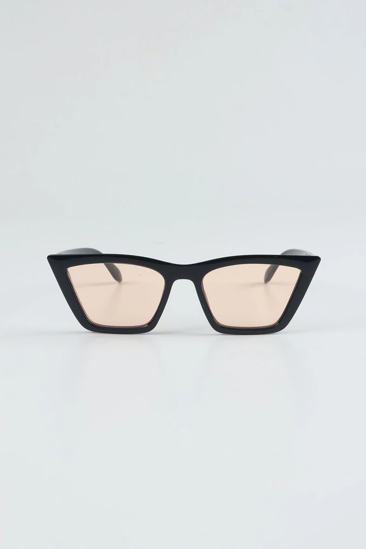 Cateye Çerçeve Güneş Gözlüğü - Nude Cam