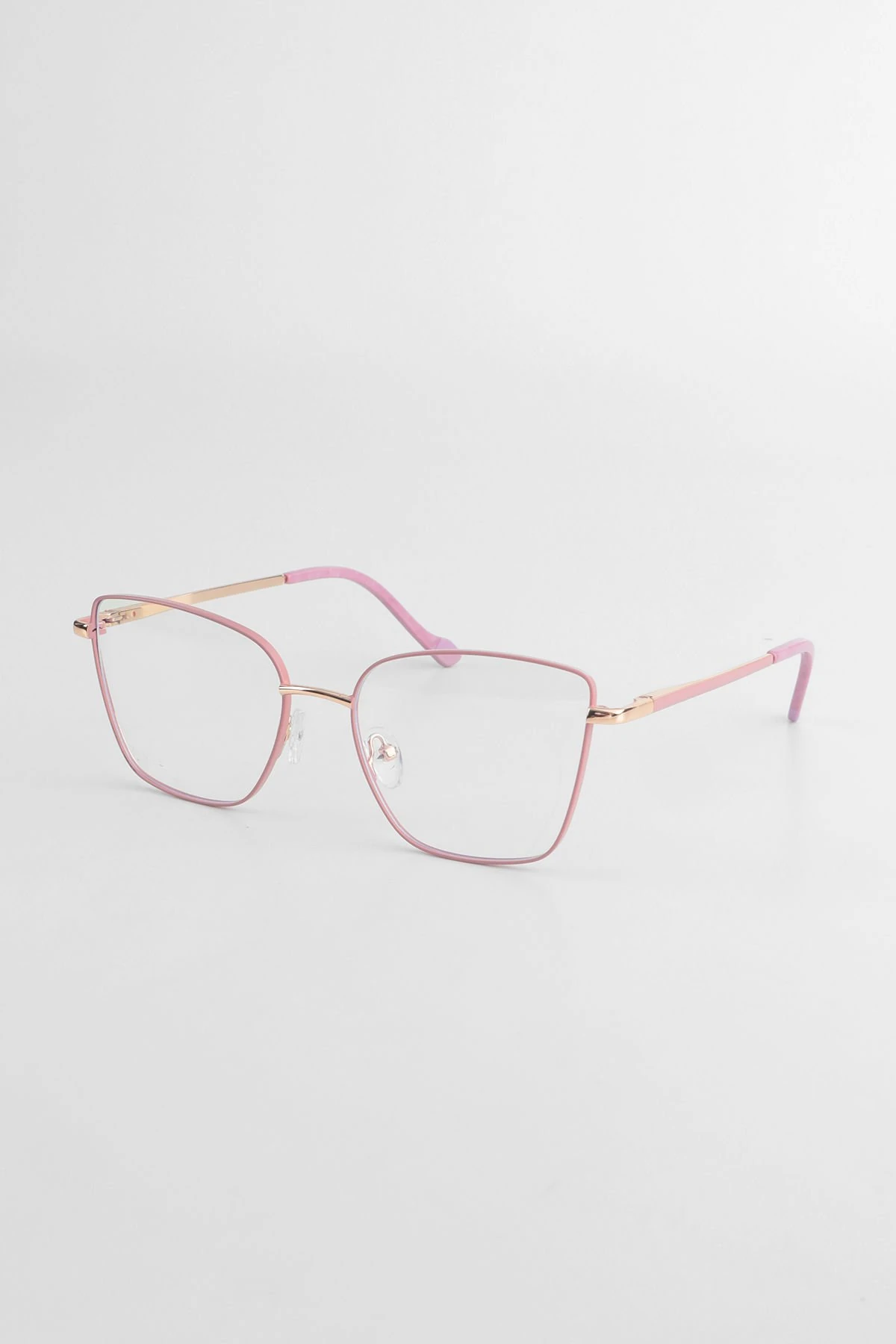 Cateye Çerçeve Mavi Işık Koruyucu Gözlük - Blue Block Lens - Pembe