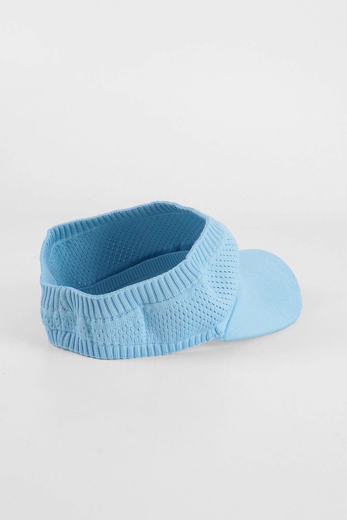 Triko Vizör Tenis Şapka - Bebe Mavisi