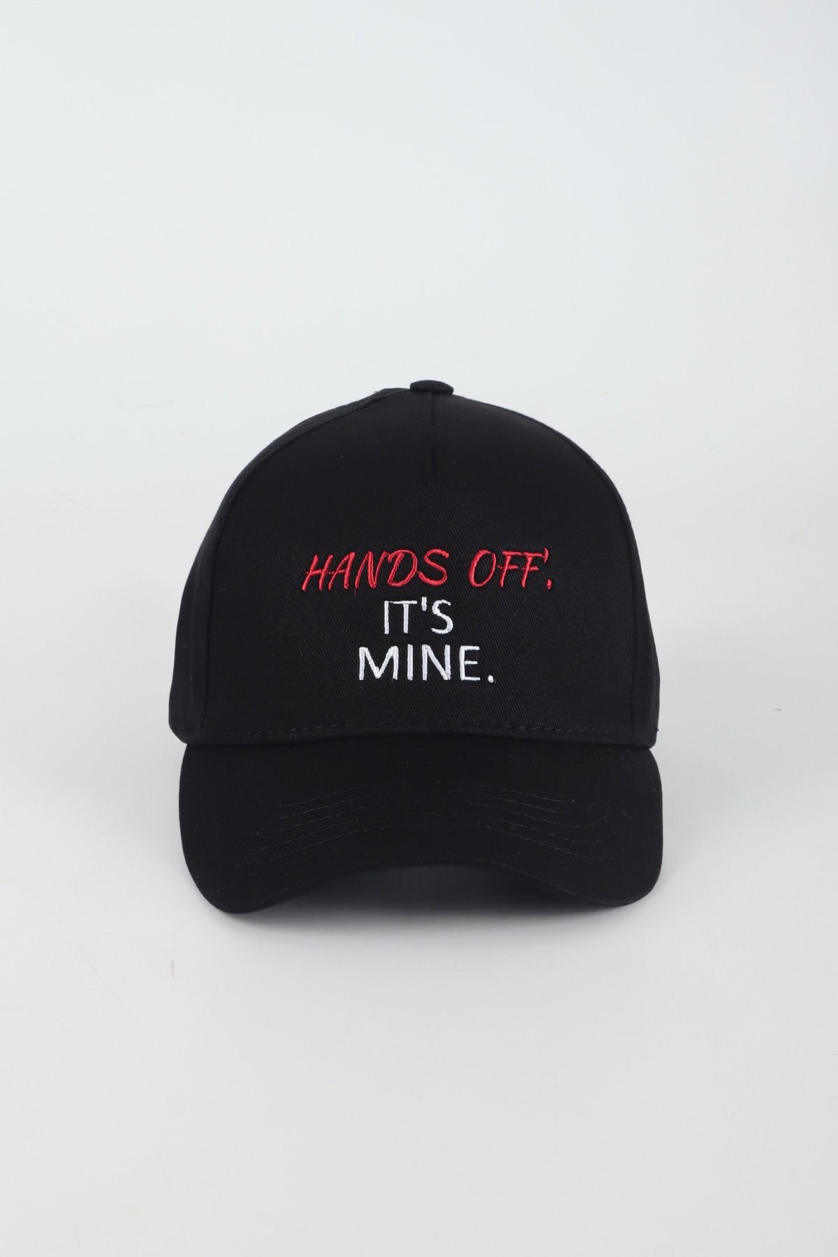 hands off it's mine Yazılı Nakışlı Baseball Cap Şapka - Siyah