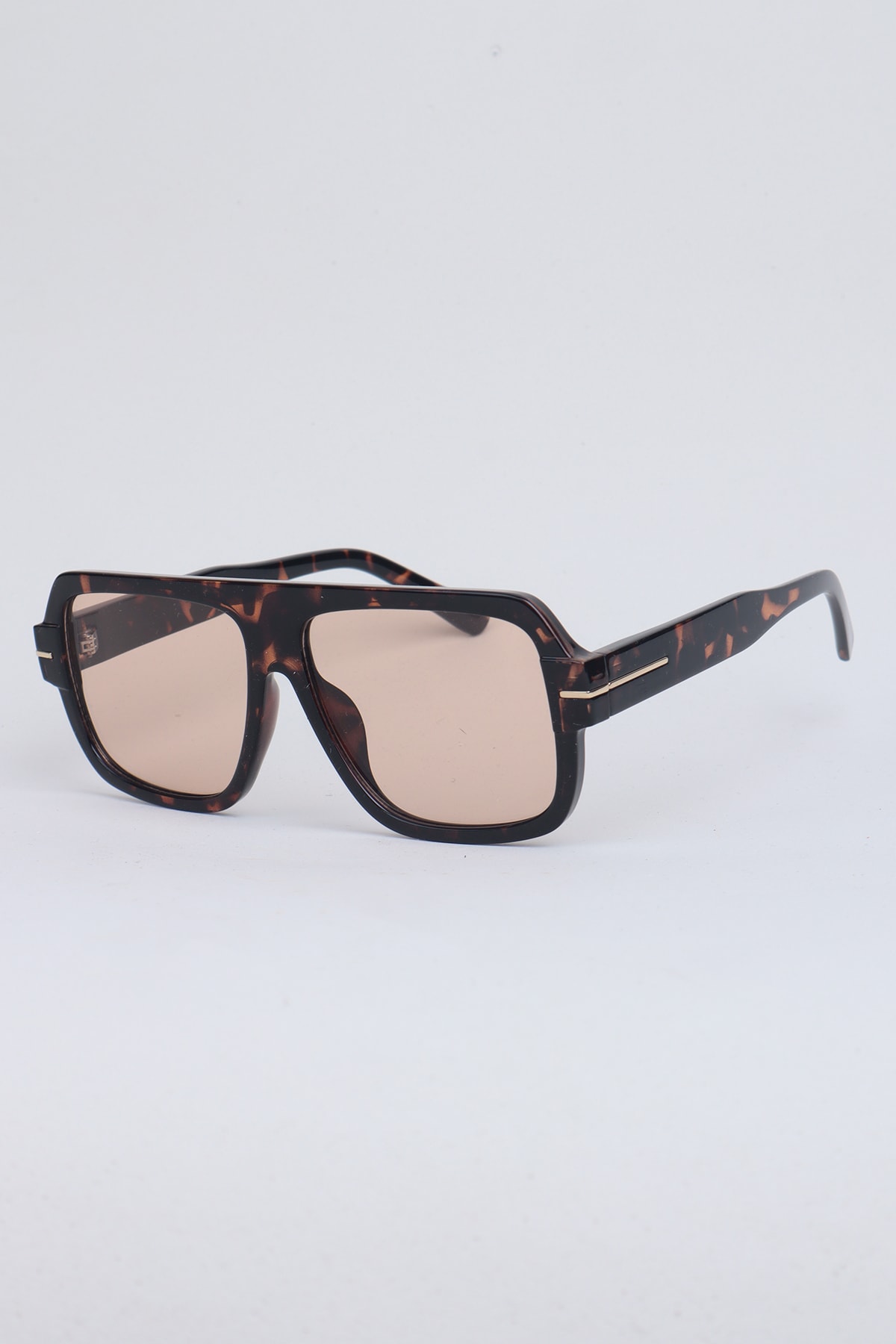 Lutin Dikdörtgen Vintage Kemik Tasarım - Bej Cam