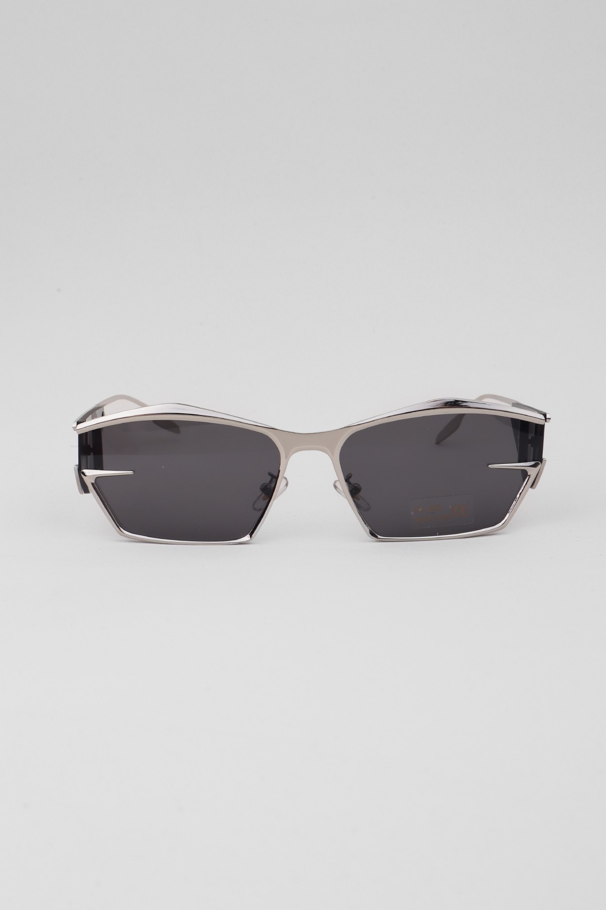 Seraph Modern Tasarım Unisex Güneş Gözlüğü - Gümüş Siyah