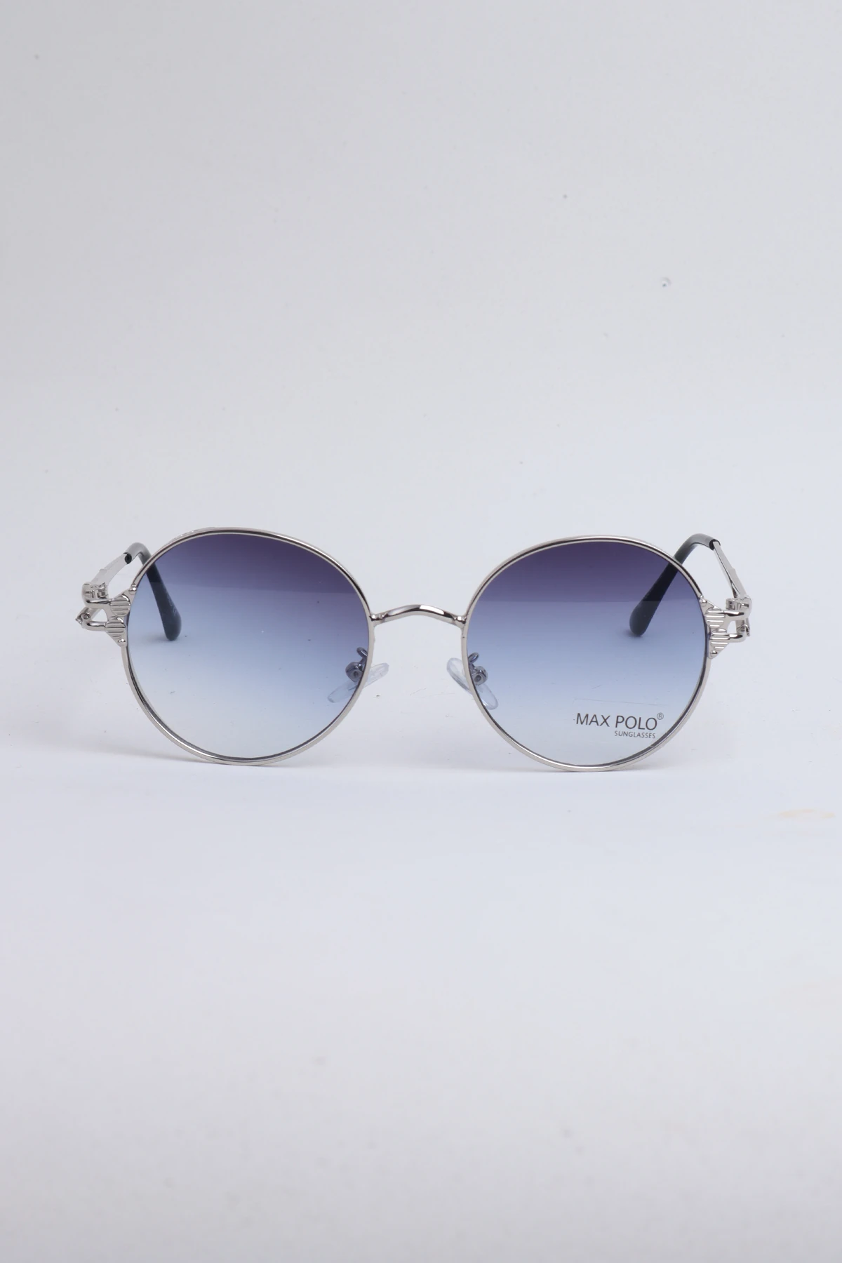Metal Tasarım Yuvarlak Unisex Güneş Gözlüğü - Degrade