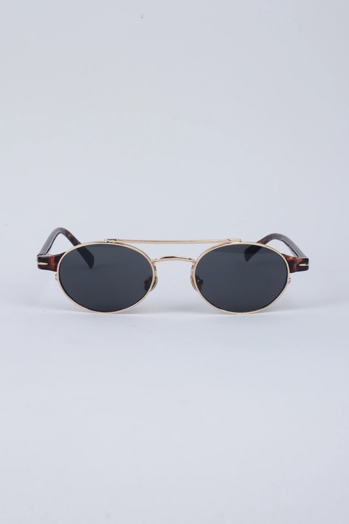 Sunis Kemik Tasarım Güneş Gözlüğü Leopar Çerçeve - Siyah Cam