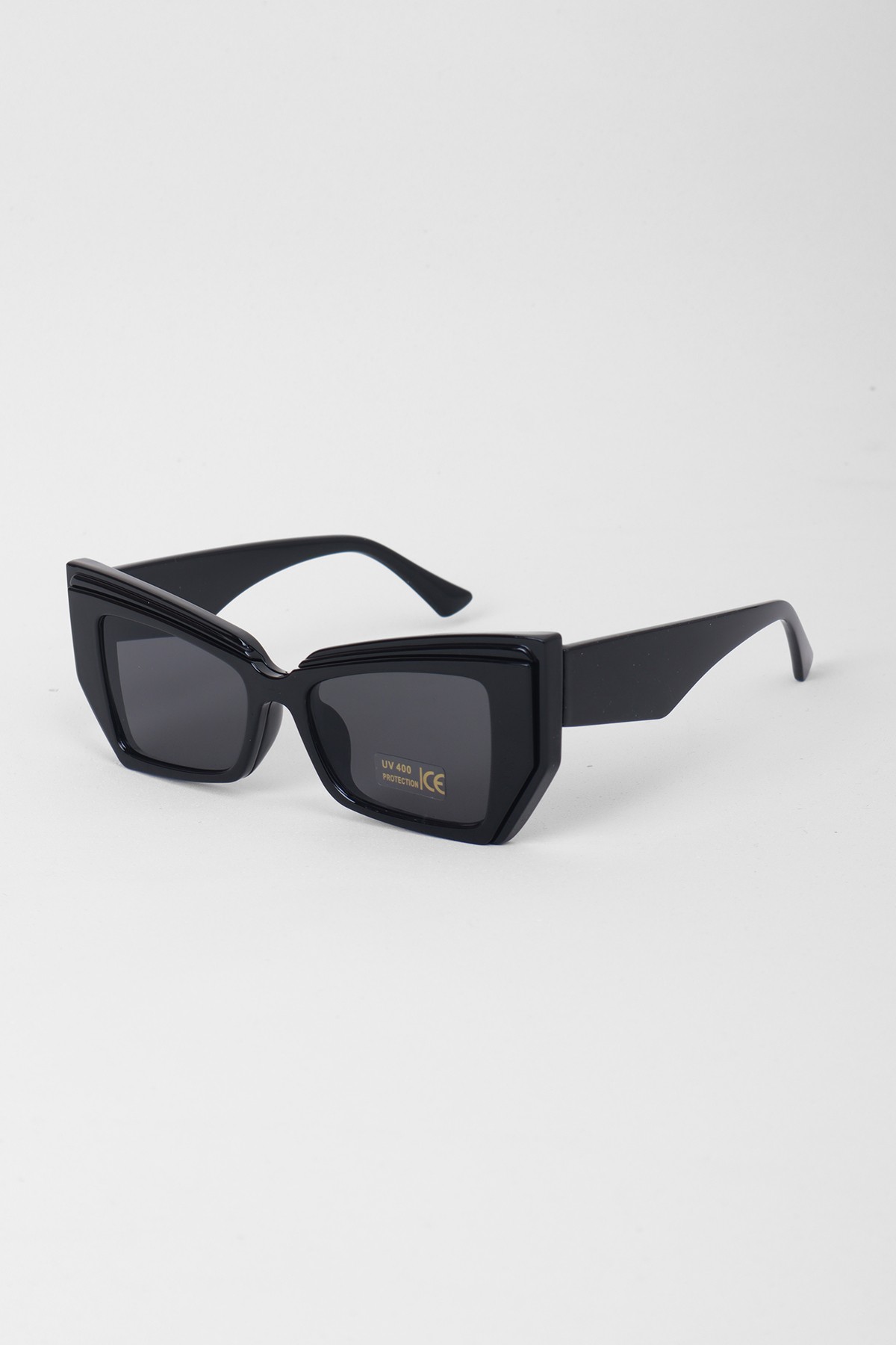 Lumo Cateye Retro Kadın Güneş Gözlüğü Premium Çerçeve - Siyah