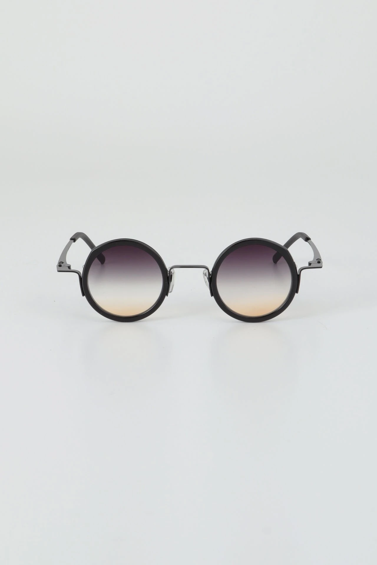 Pino Premium Yuvarlak Güneş Gözlüğü - Siyah Hardal