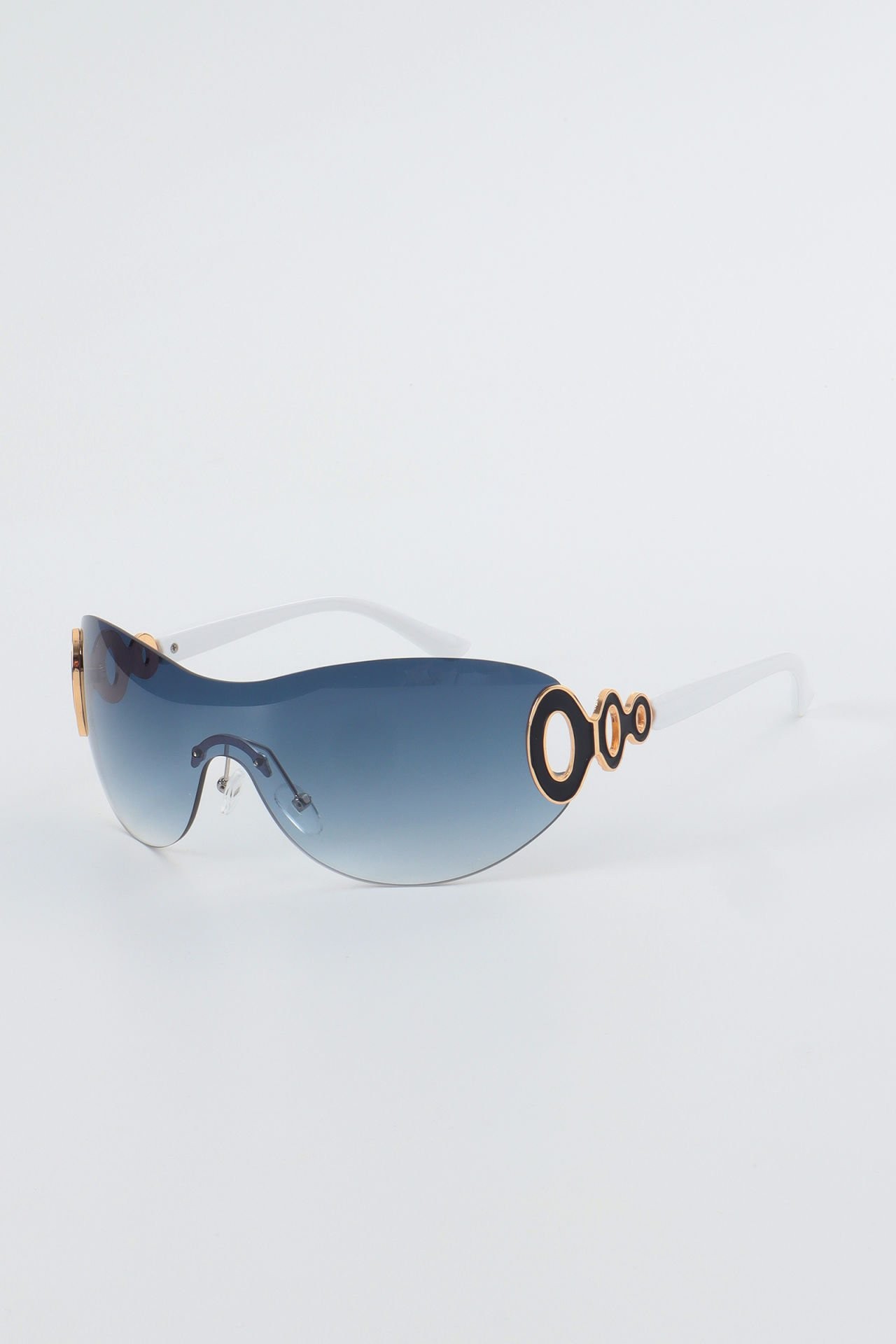 Zero Vintage Oval Güneş Gözlüğü - Lacivert