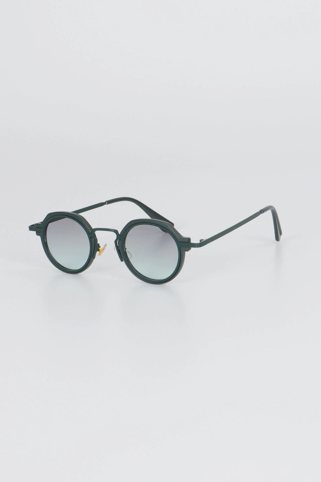 Robin Oval Leopar Güneş Gözlüğü - Yeşil Degrade