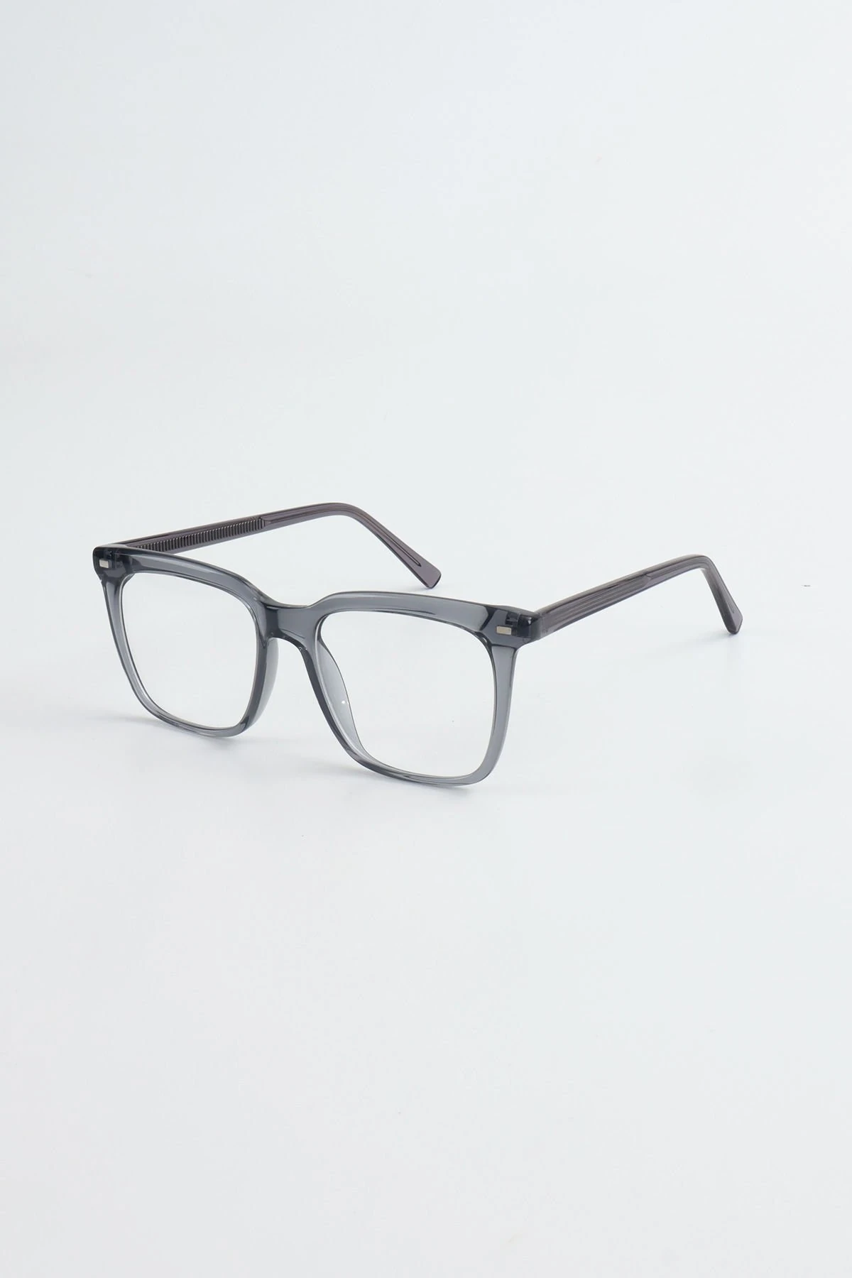 Mıknatıslı Kapaklı Güneş Gözlüğü ve Mavi Işık Koruyucu Cam - Gri Çerçeve