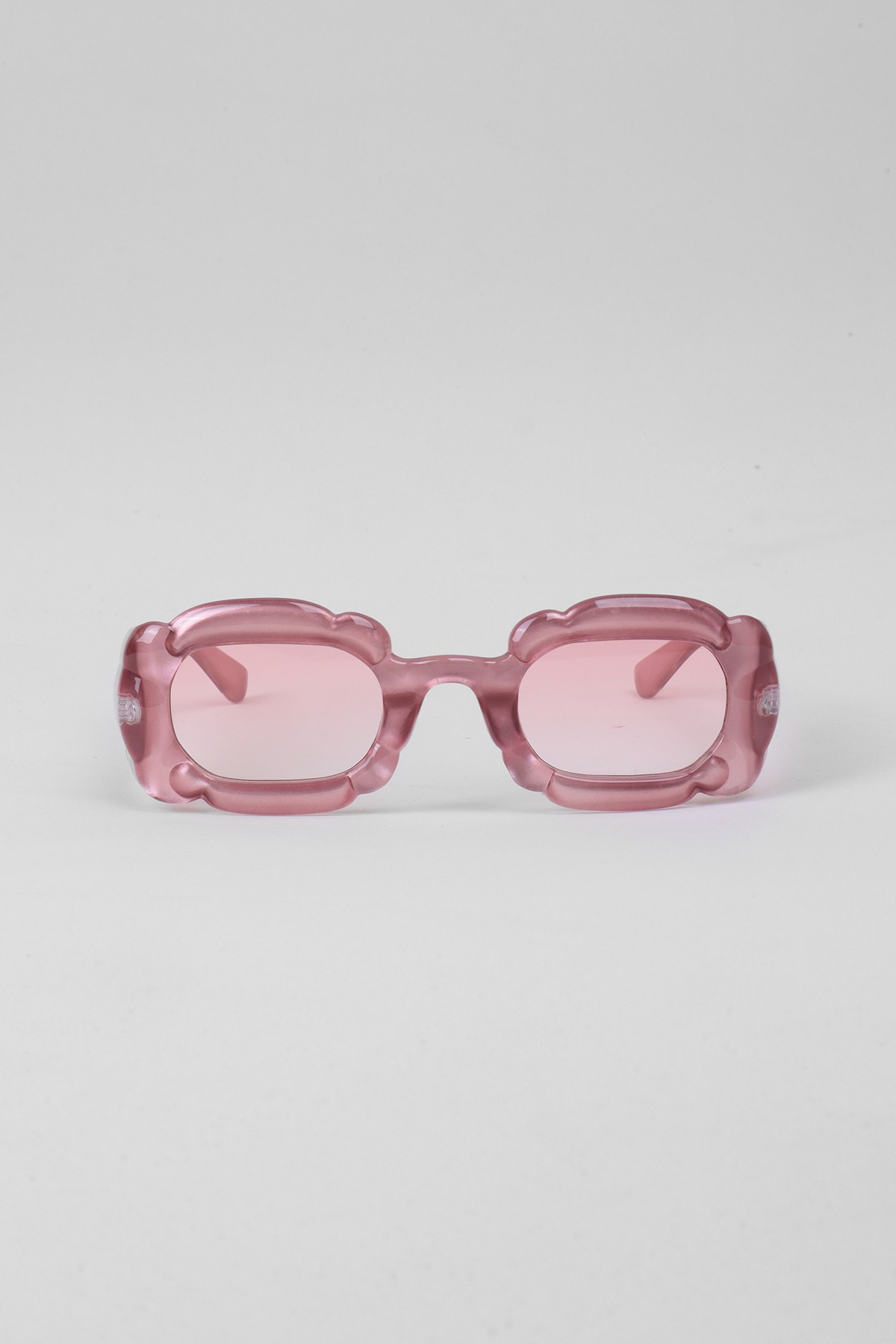 Pembe Çerçeve Kadın Güneş Gözlüğü - Pembe Cam