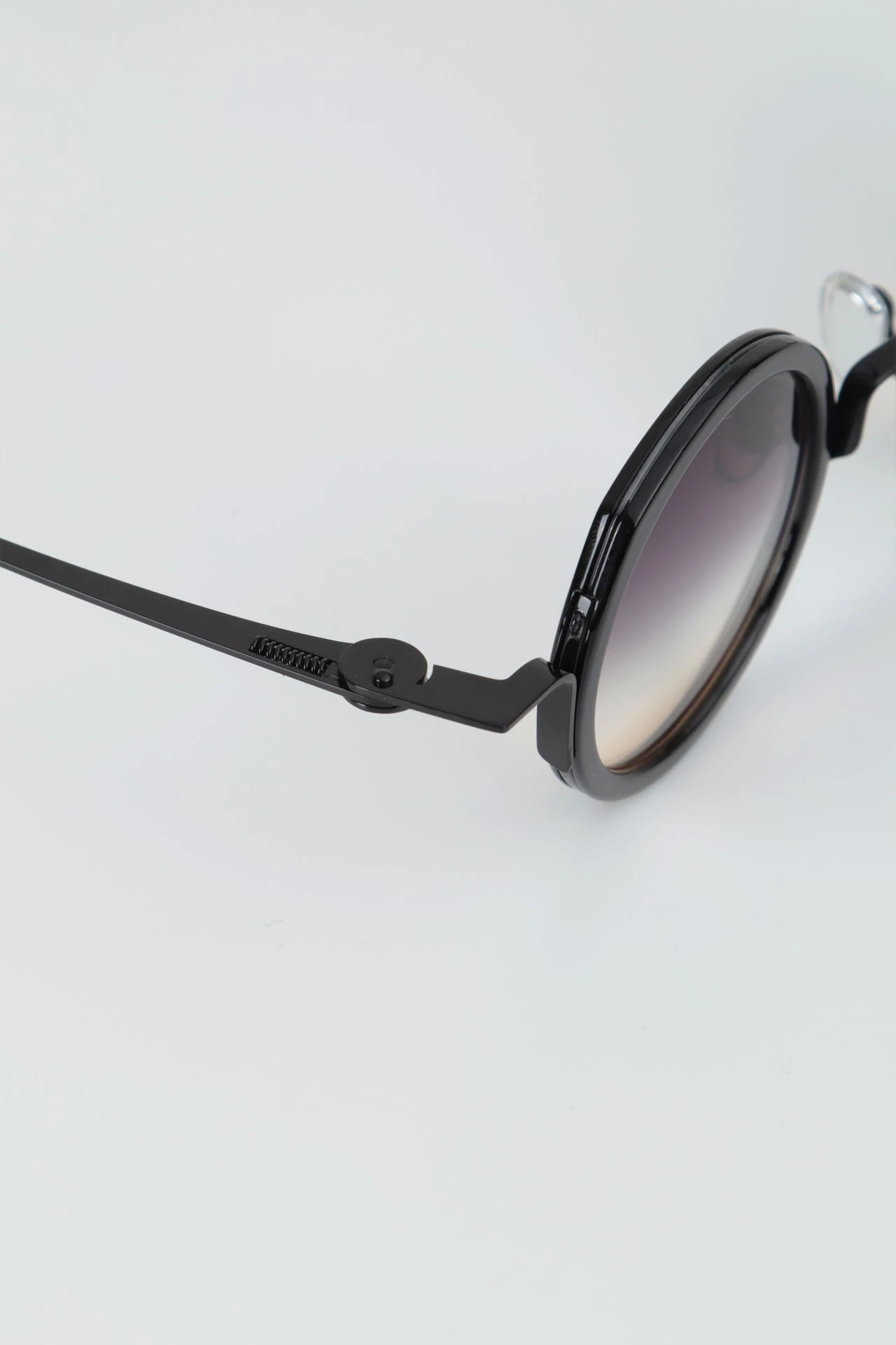 Pino Premium Yuvarlak Güneş Gözlüğü - Siyah Hardal