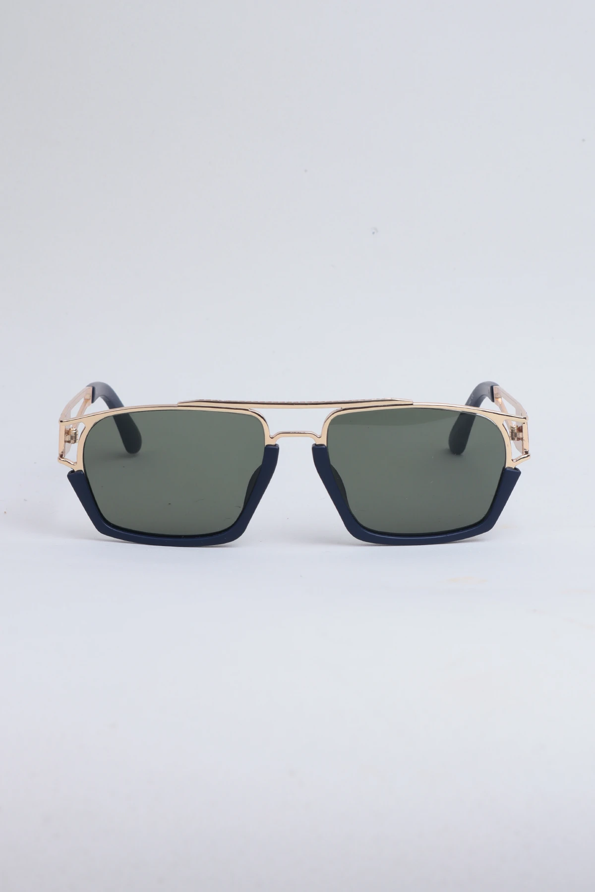 Unread Metal Detaylı Güneş Gözlüğü - Lacivert Yeşil