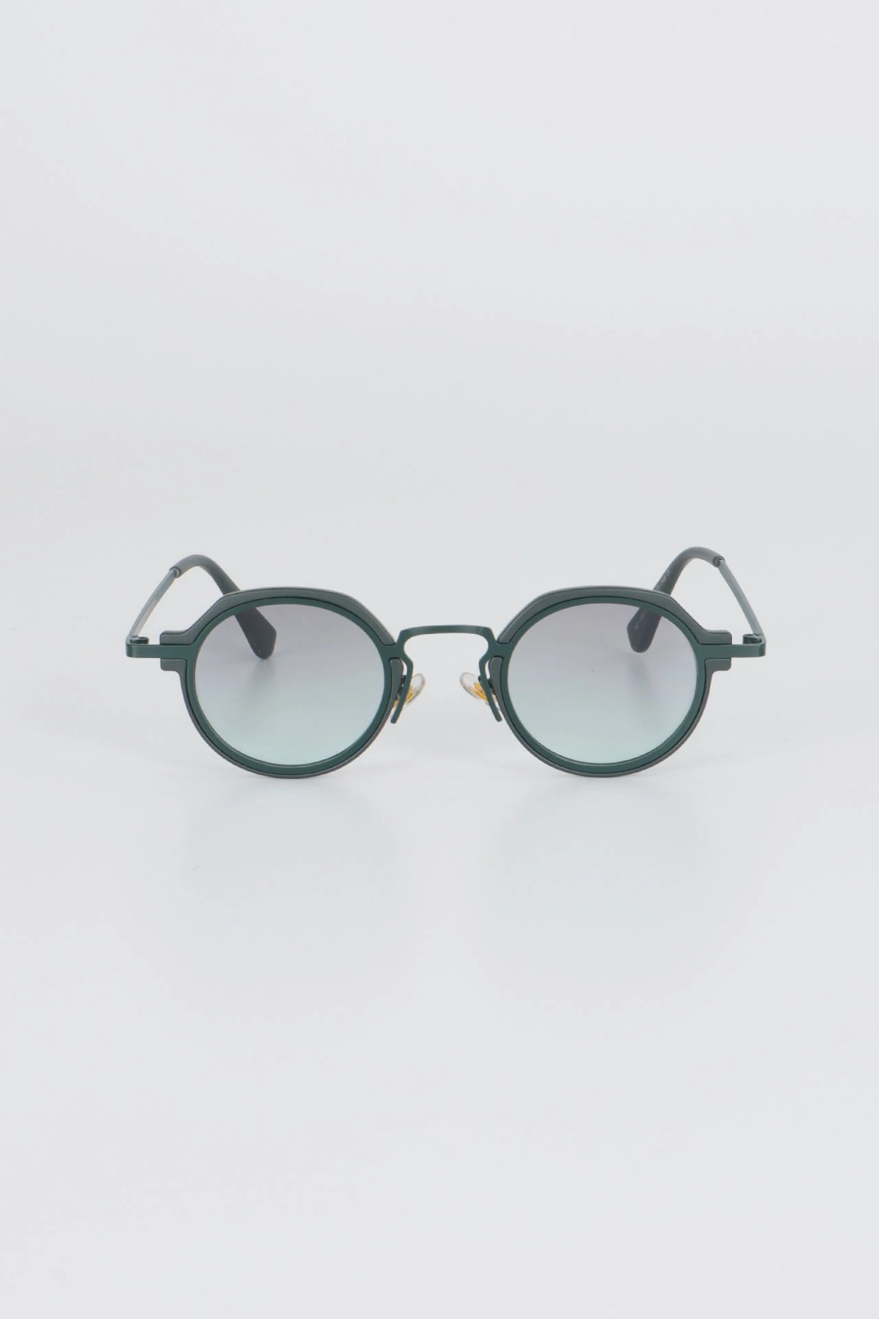 Robin Oval Leopar Güneş Gözlüğü - Yeşil Degrade