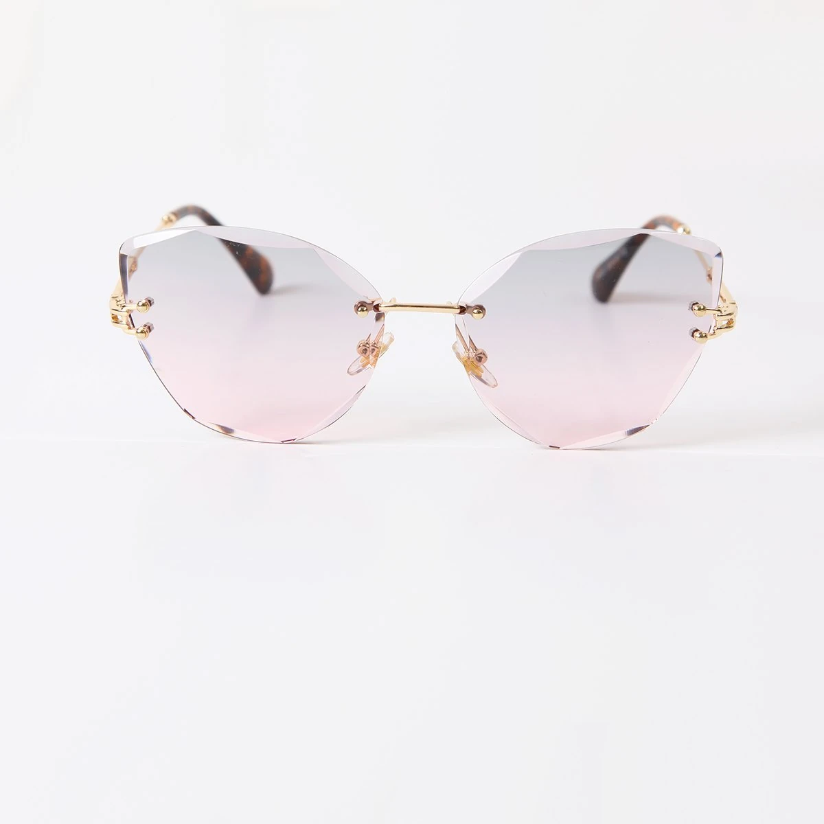 Çerçevesiz Kedi Güneş Gözlüğü - Renkli Cam