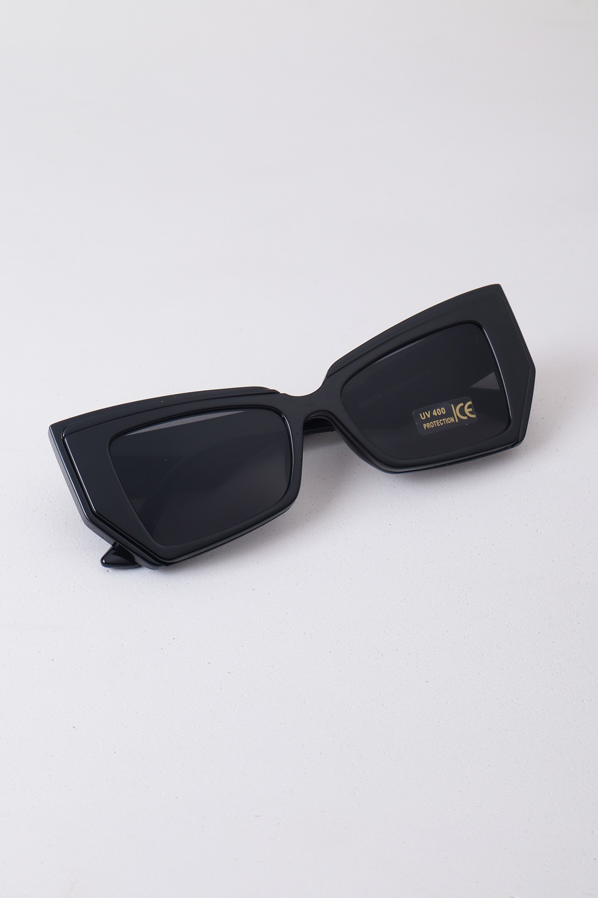 Lumo Cateye Retro Kadın Güneş Gözlüğü Premium Çerçeve - Siyah