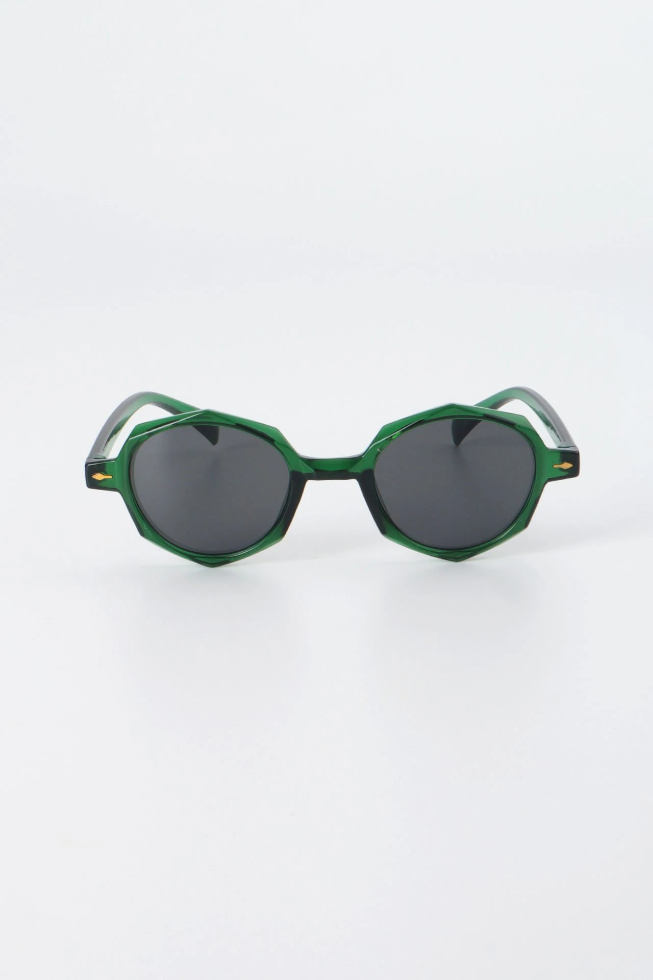 Yuli Kristal Kesim Kemik Güneş Gözlüğü - Yeşil