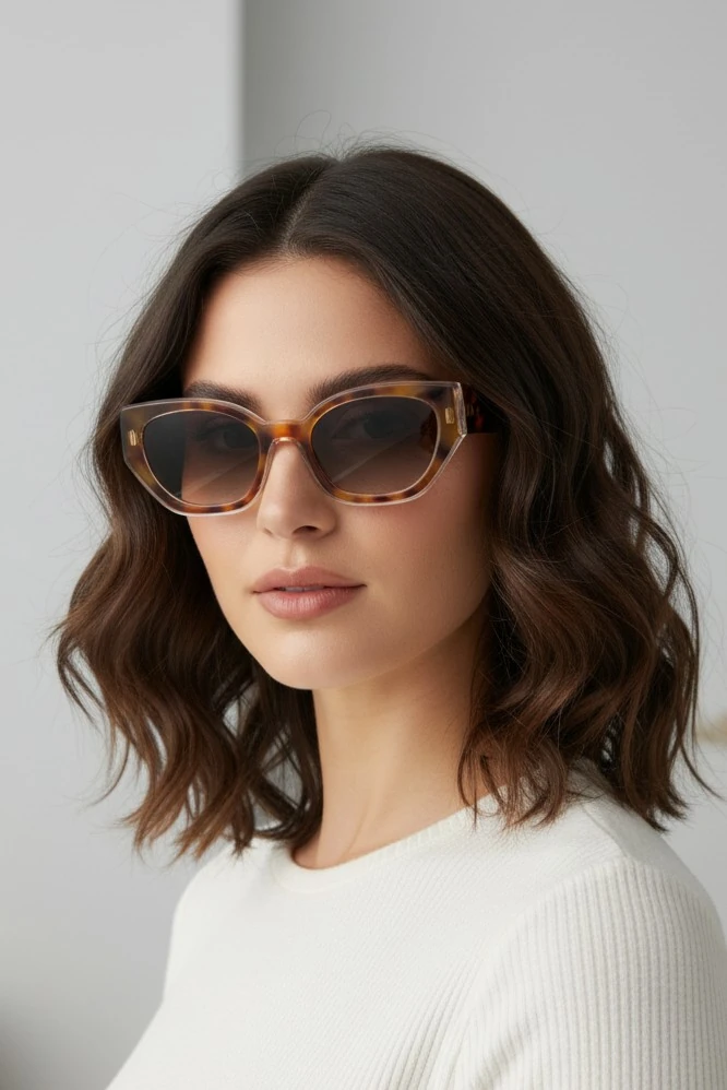 Feinx Tasarım Güneş Gözlüğü - Leopar