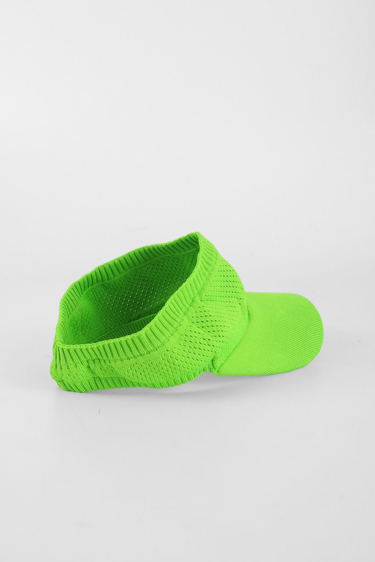 Triko Vizör Tenis Şapka  - Fıstık Yeşil