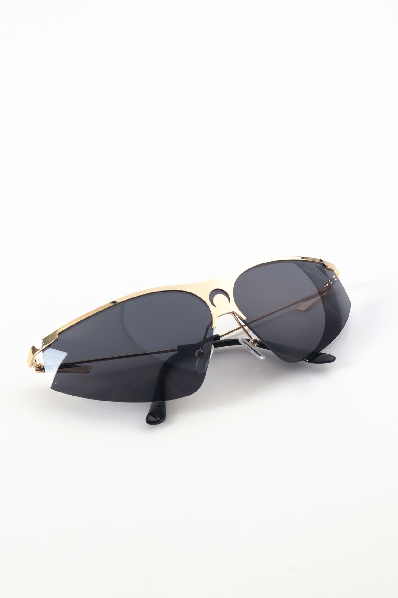 Moon Retro Metal Güneş Gözlüğü - Gold Black