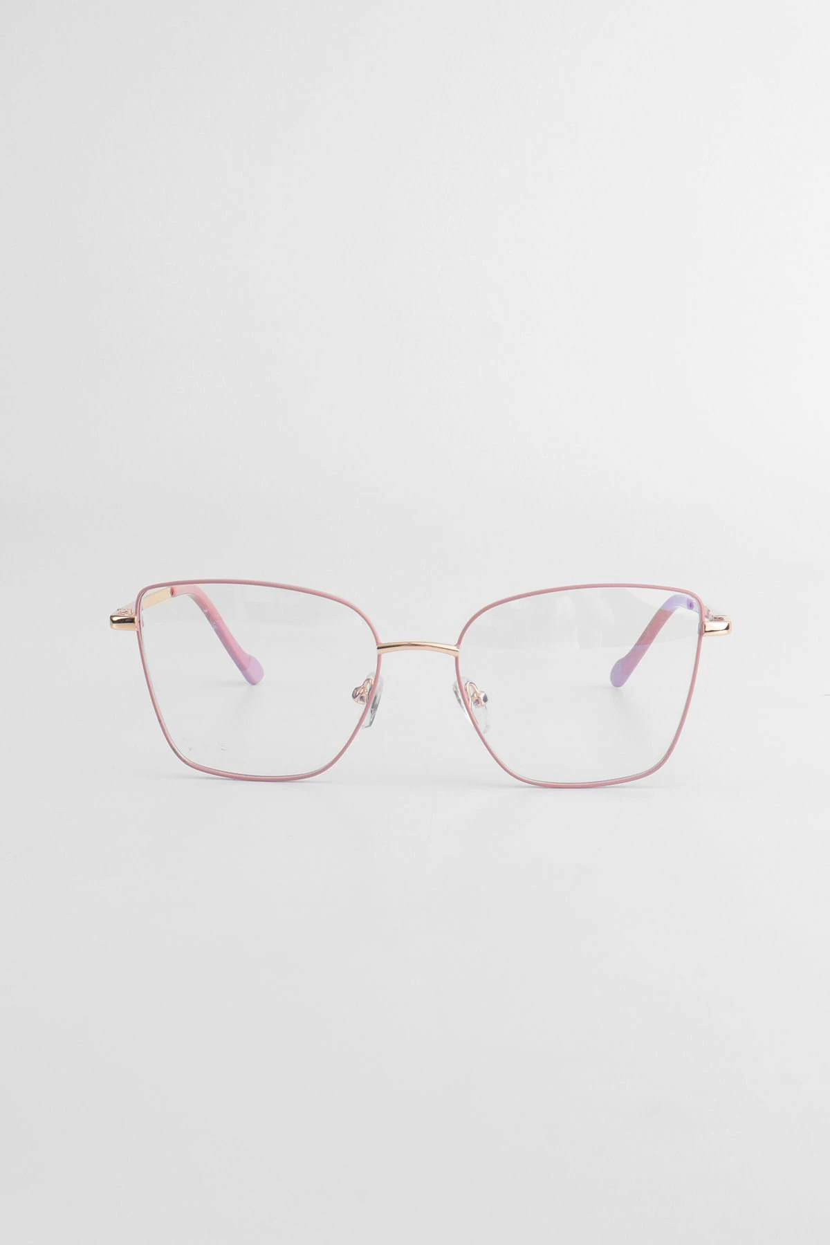 Cateye Çerçeve Mavi Işık Koruyucu Gözlük - Blue Block Lens - Pembe