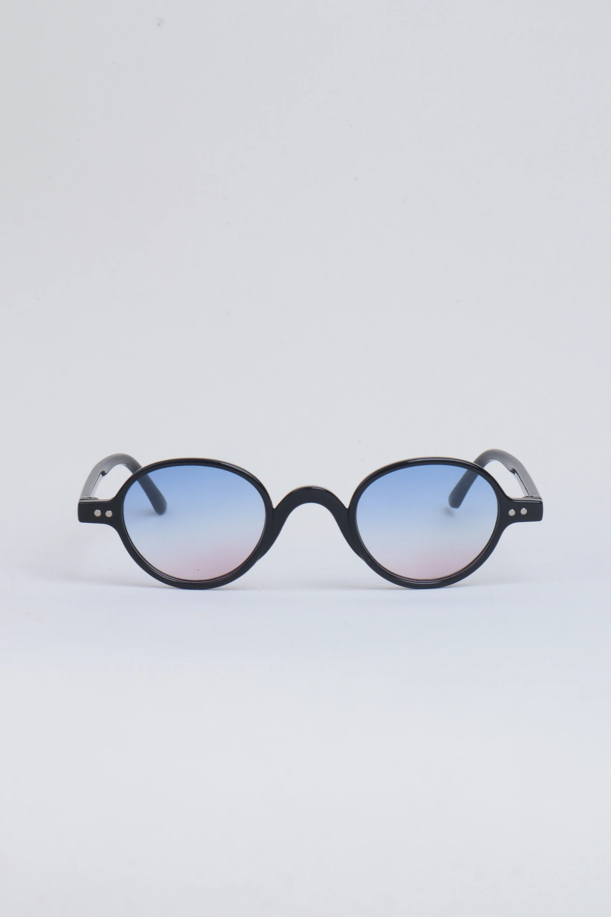 Oval Çerçeve Minimal Güneş Gözlüğü - İki Renk