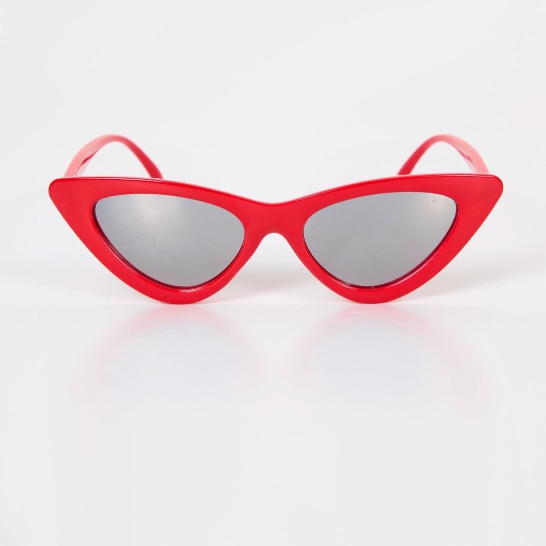 Retro Cat Eye Güneş Gözlüğü - Gri Aynalı Cam