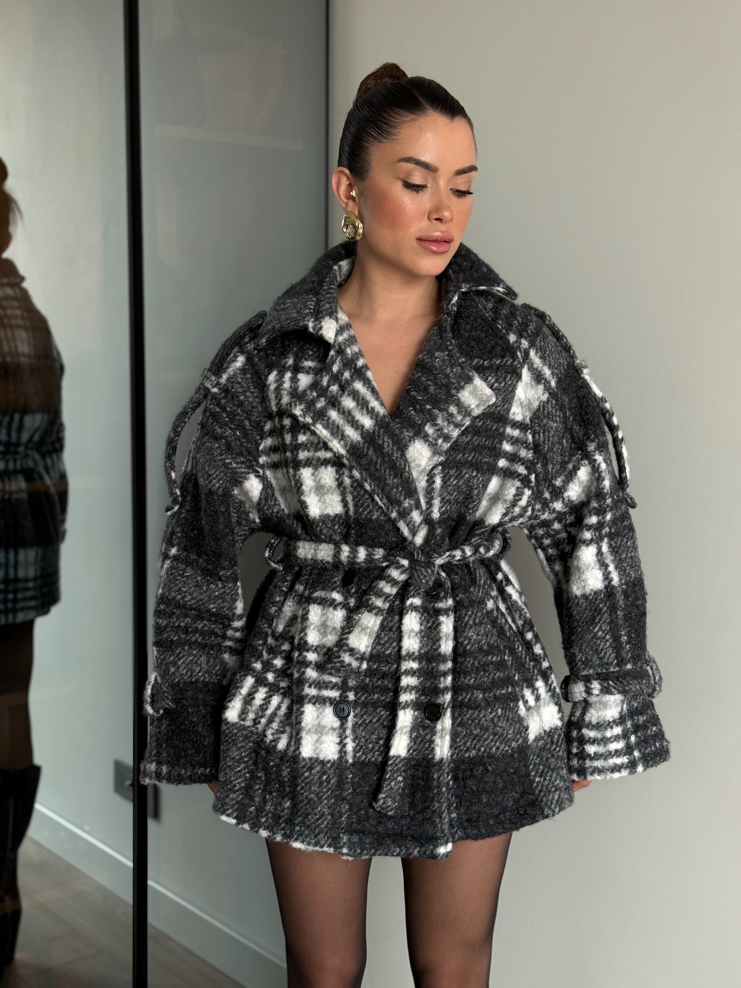 Kuşaklı Kaşe Mont 