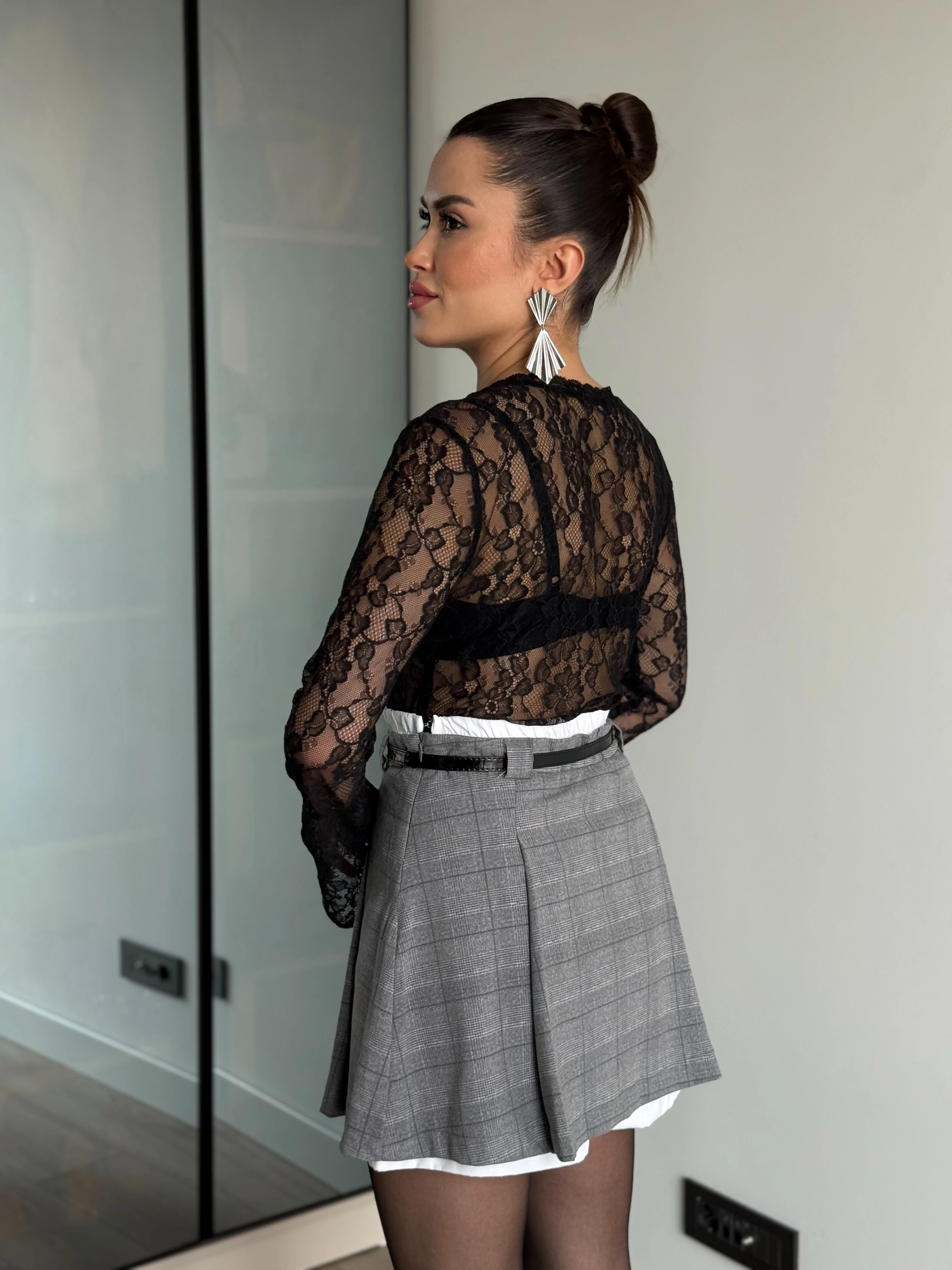 Narin Düz Bluz - Siyah