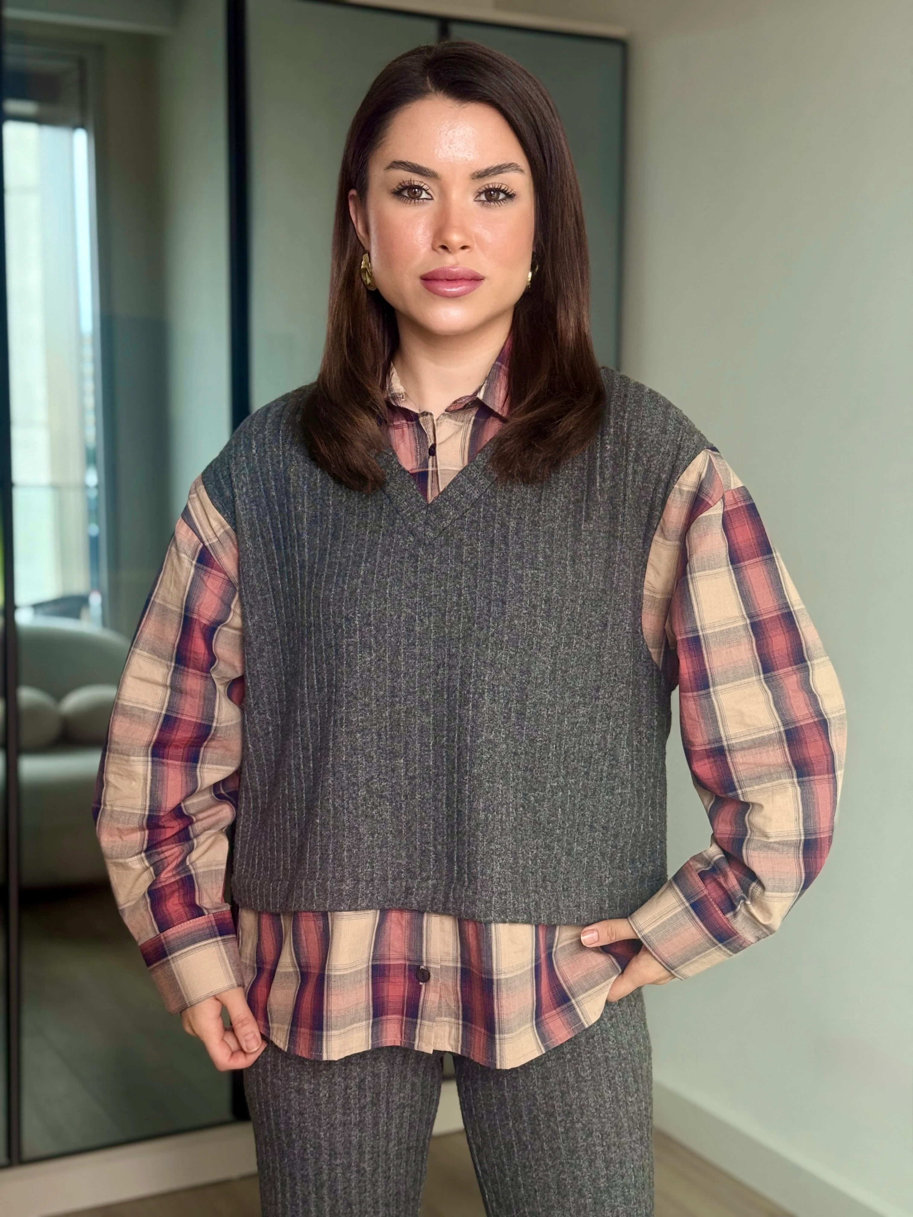 Gömlek Kazak İkili Takım