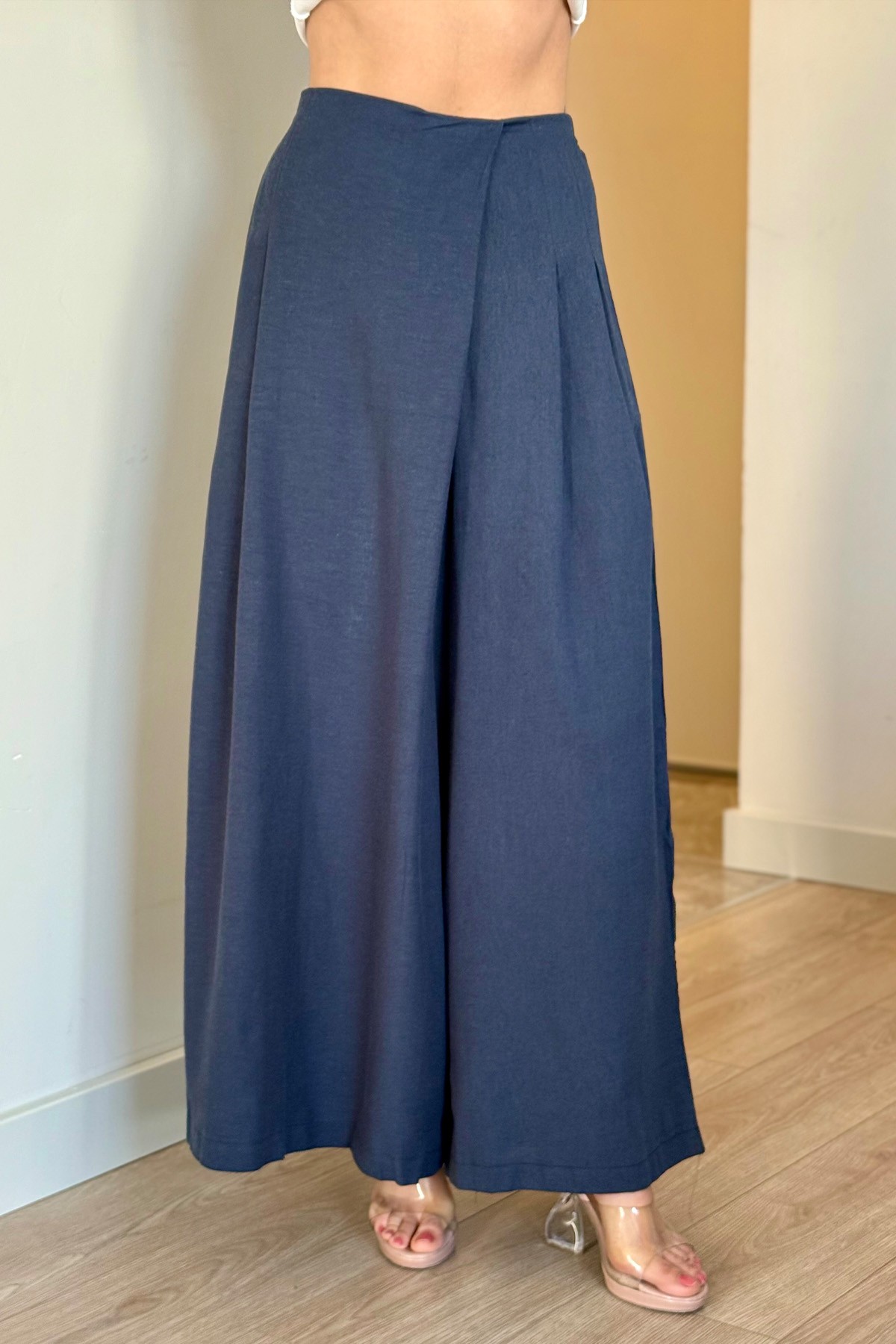 Geniş Paça Pantolon - Lacivert