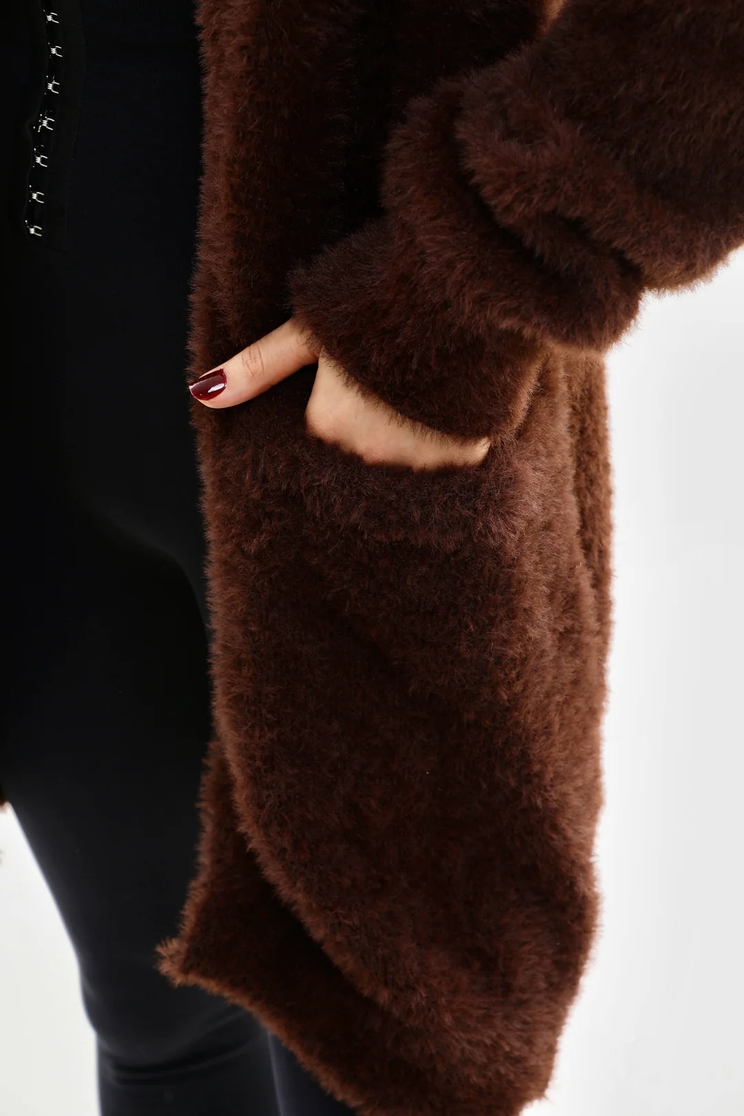 Cepli Peluş Hırka