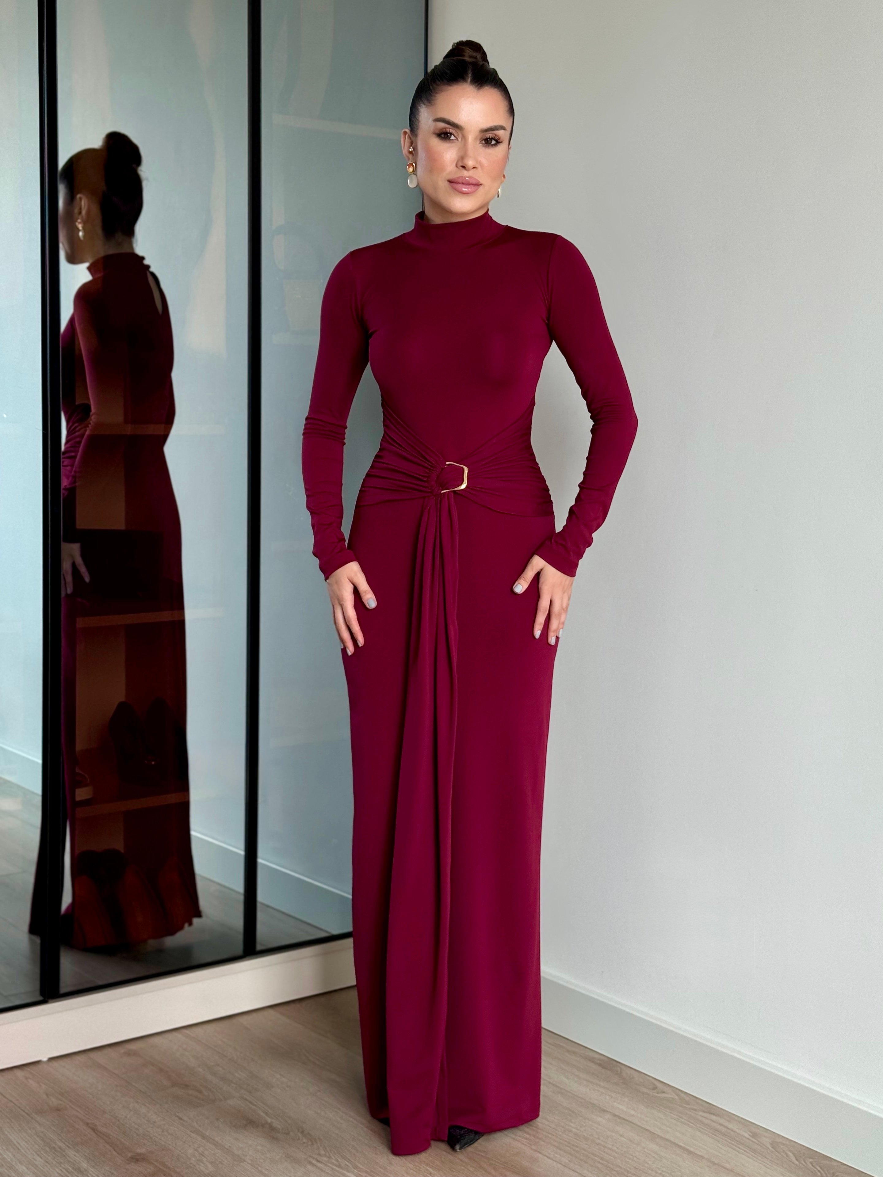 Aura Elbise - Bordo