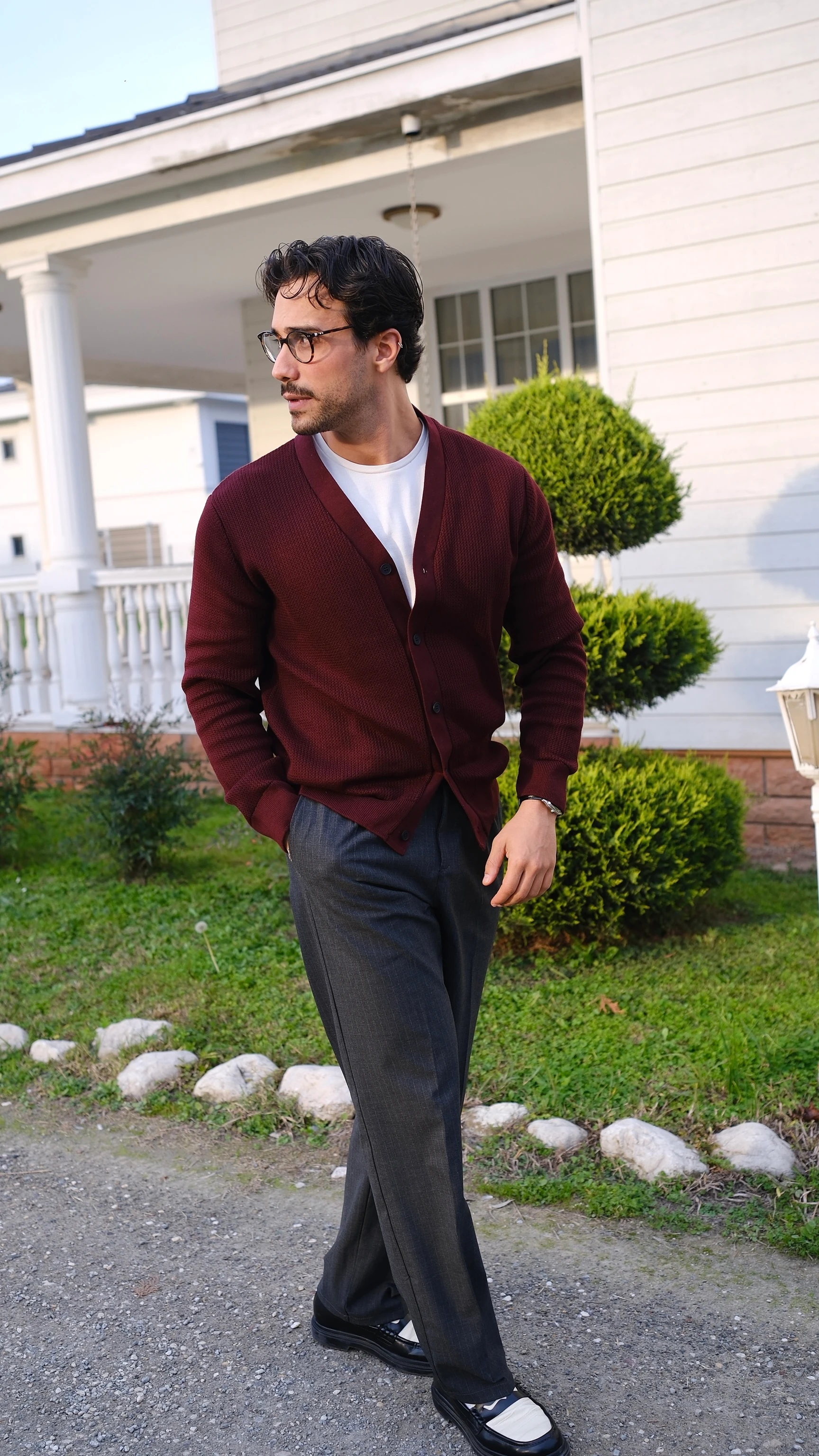 Dokulu Regular Fit Hırka