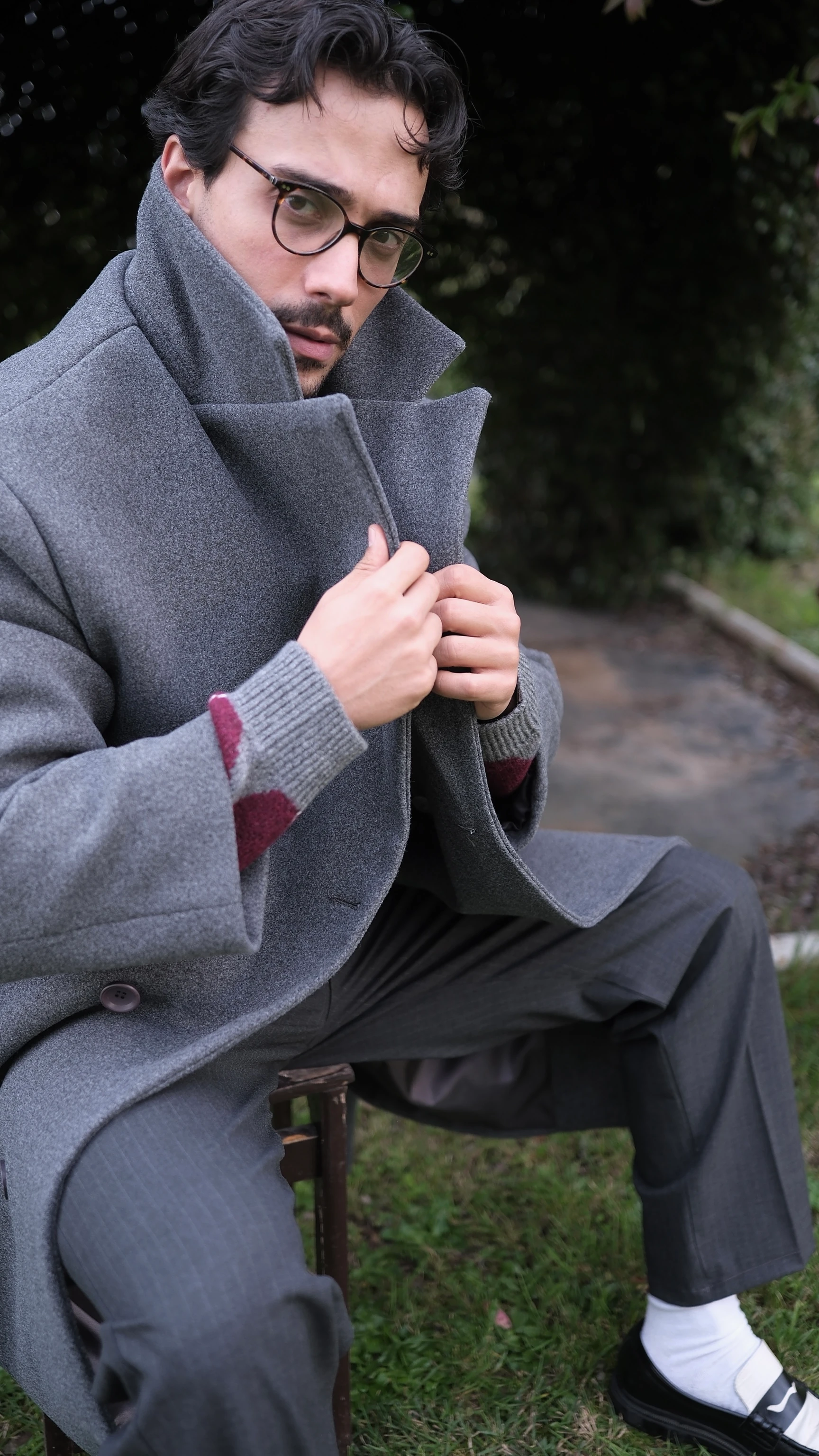 Dokulu Kuşaklı Kruvaze Kaban