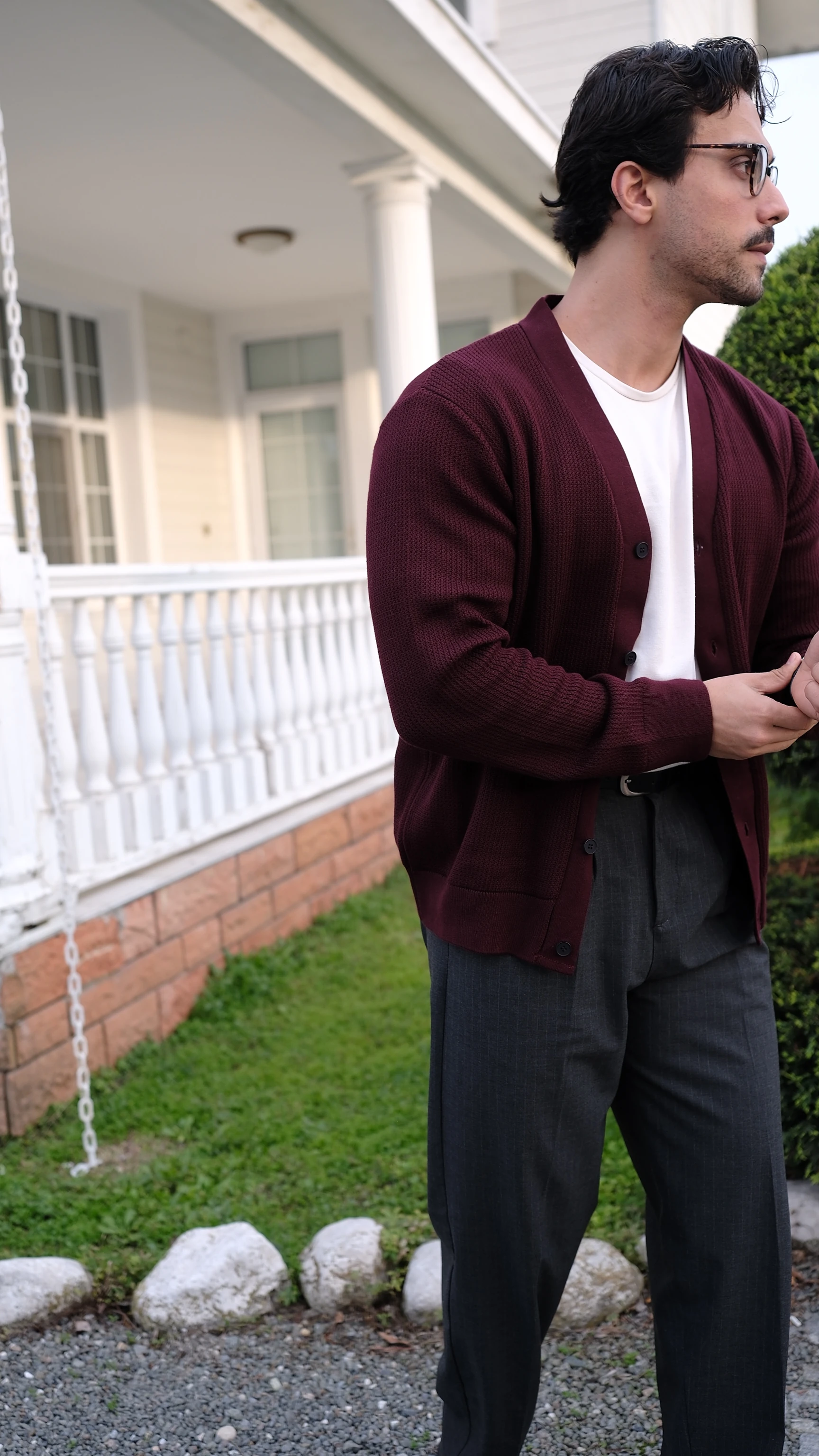 Dokulu Regular Fit Hırka