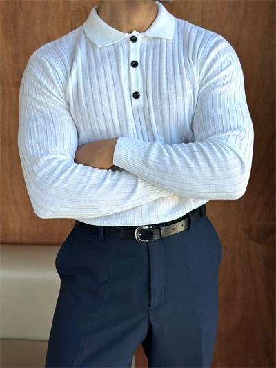 Kensley Pamuklu Triko BCH1001 - Beyaz main variant image