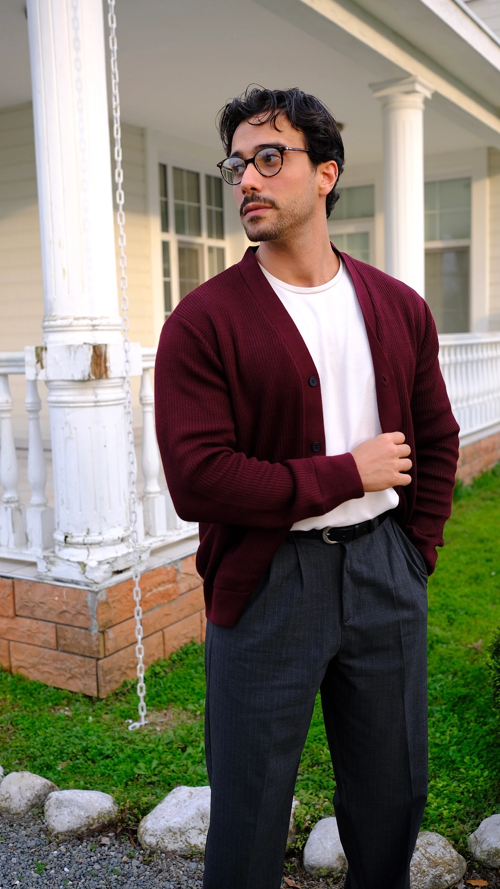 Dokulu Regular Fit Hırka