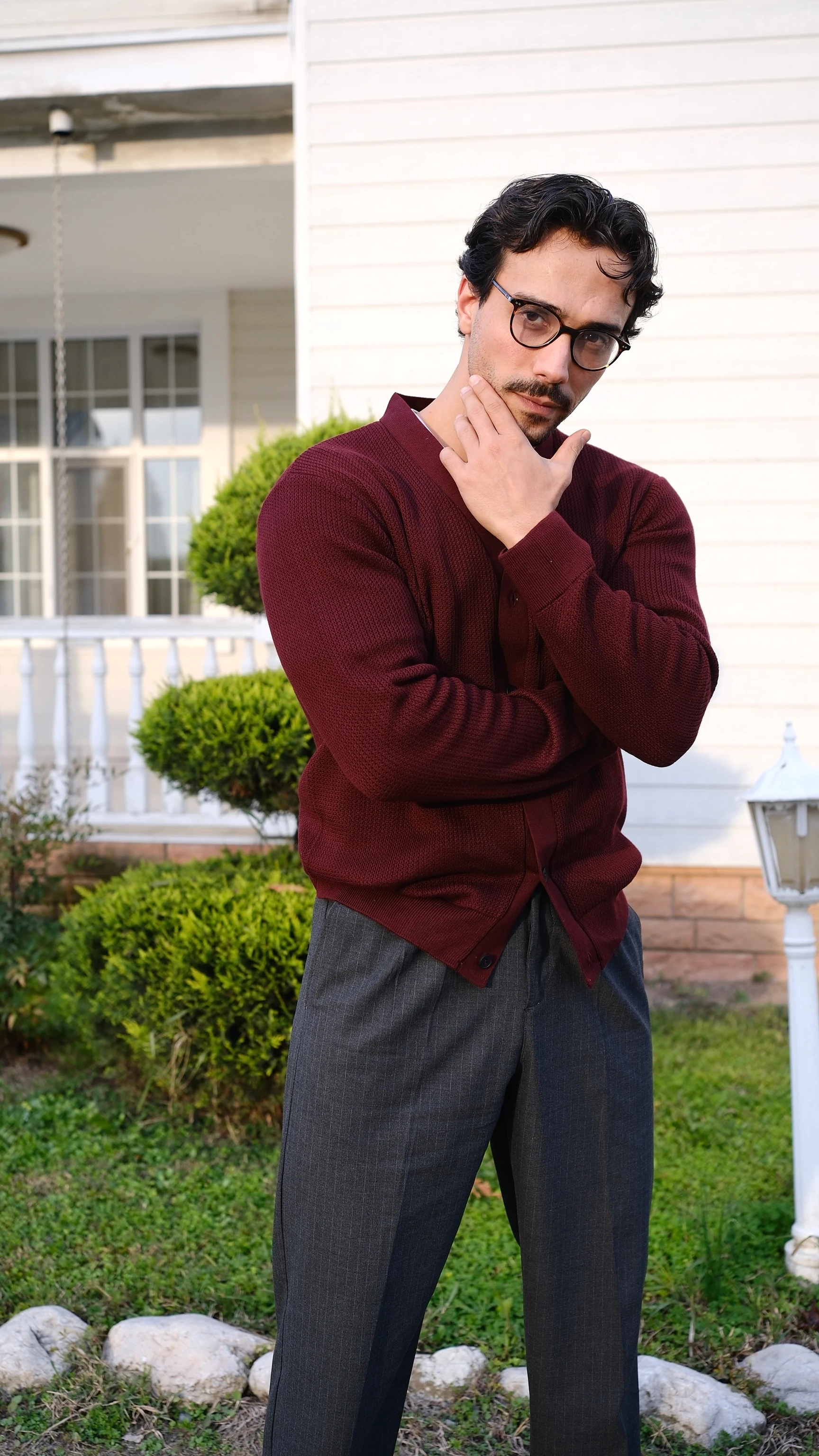 Dokulu Regular Fit Hırka