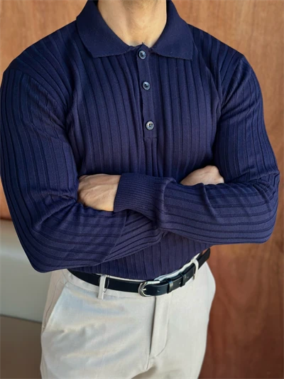 Kensley Pamuklu Triko BCH1001 - Lacivert main variant image