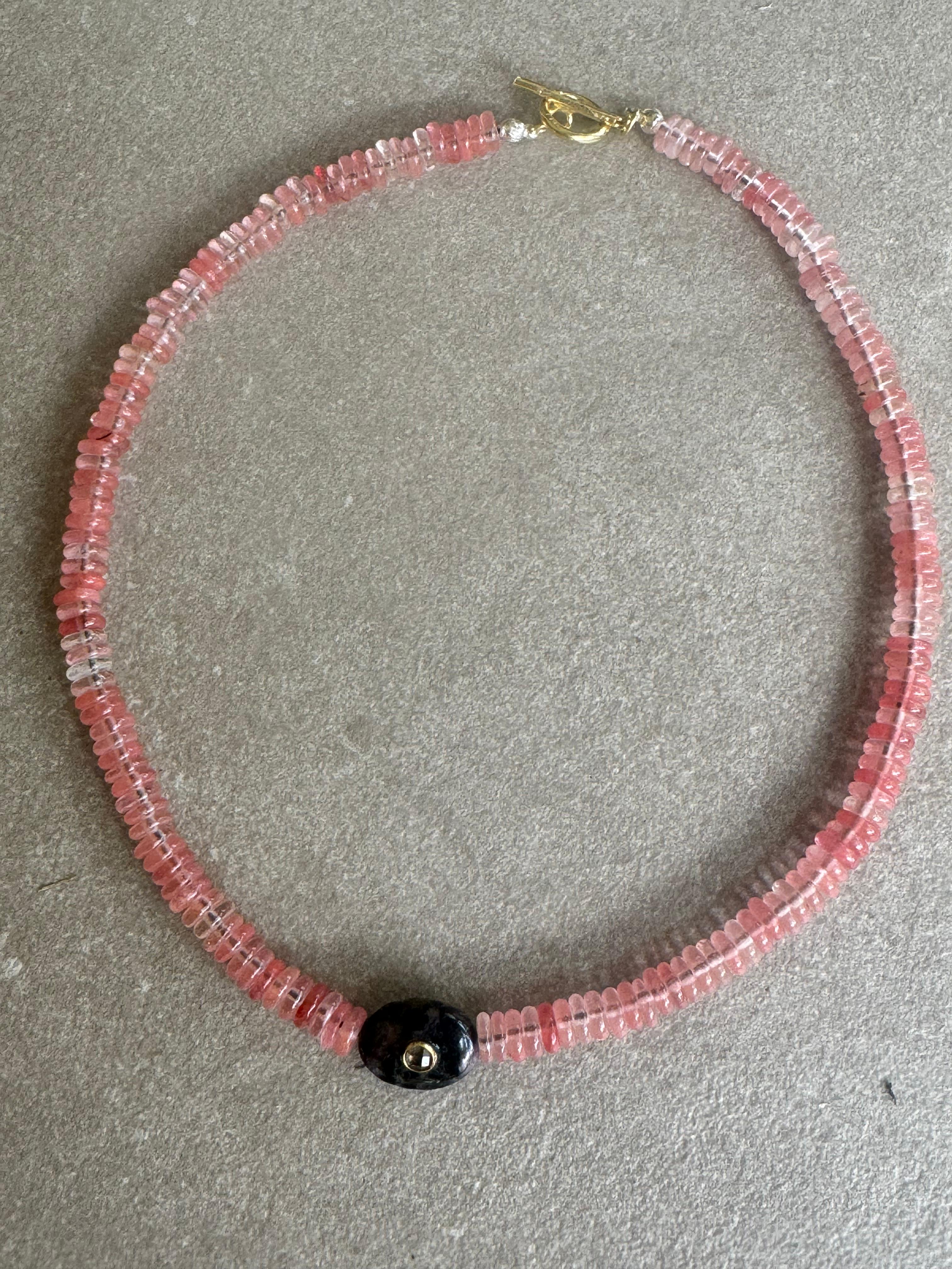 Rose Quartz Solo Necklace 