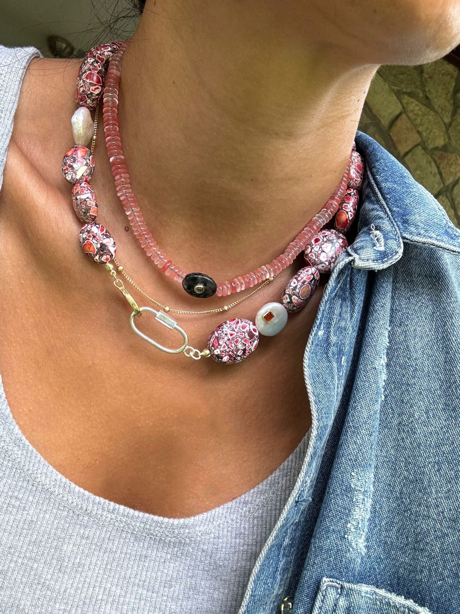 Rose Quartz Solo Necklace 